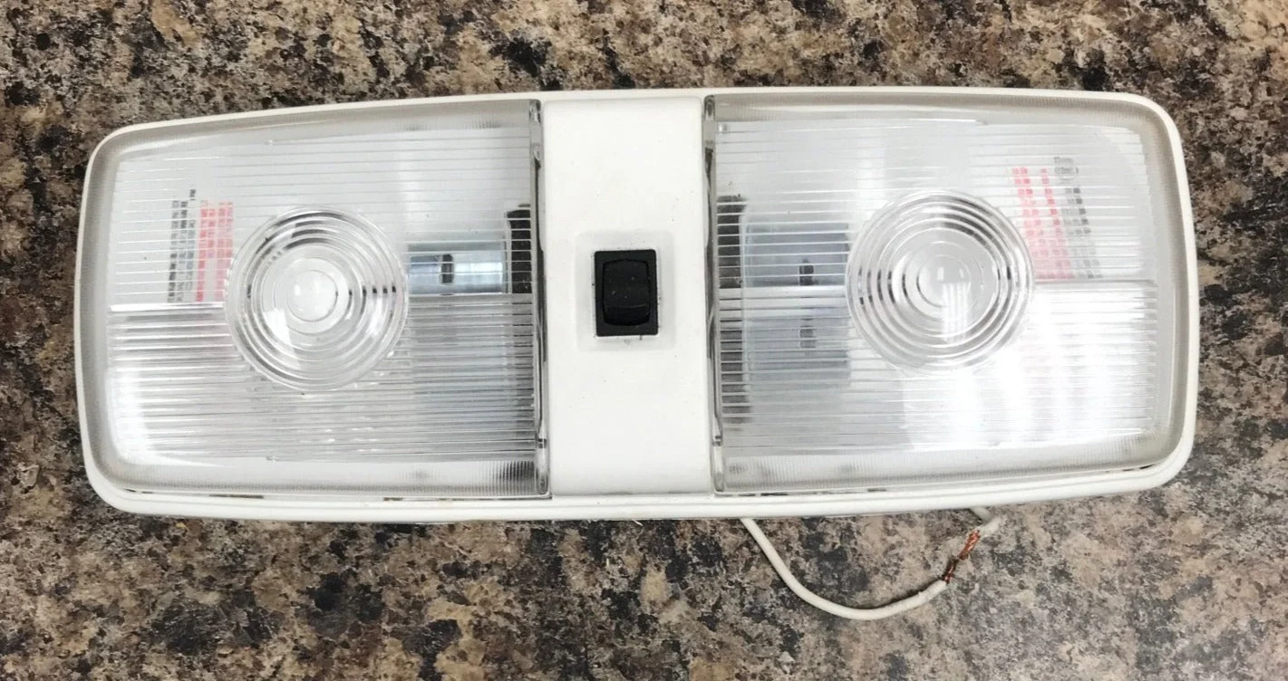 Used RV Interior Light Fixture *DOUBLE* Bargman 30-93-XXX