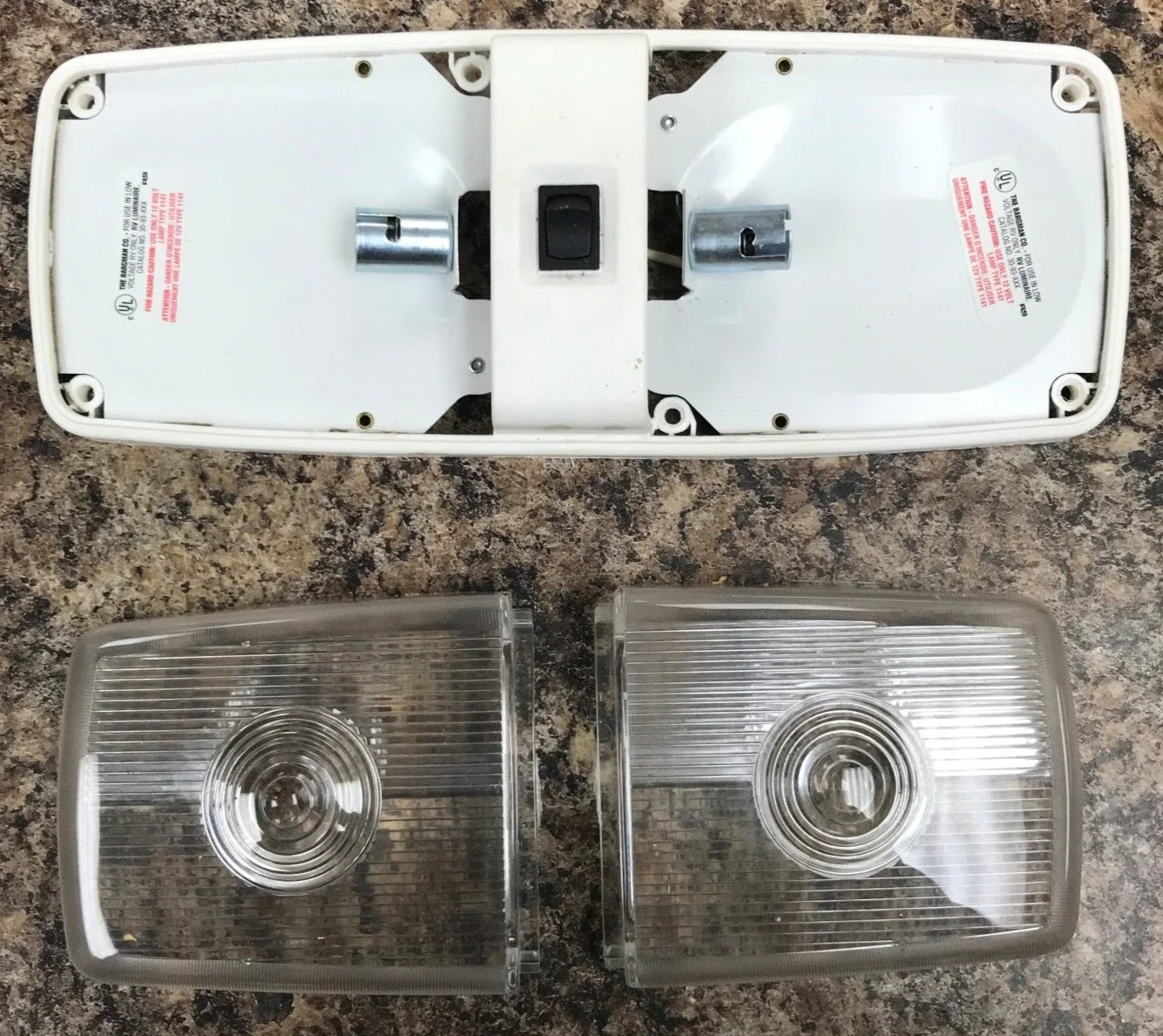 Used RV Interior Light Fixture *DOUBLE* Bargman 30-93-XXX - Image 4
