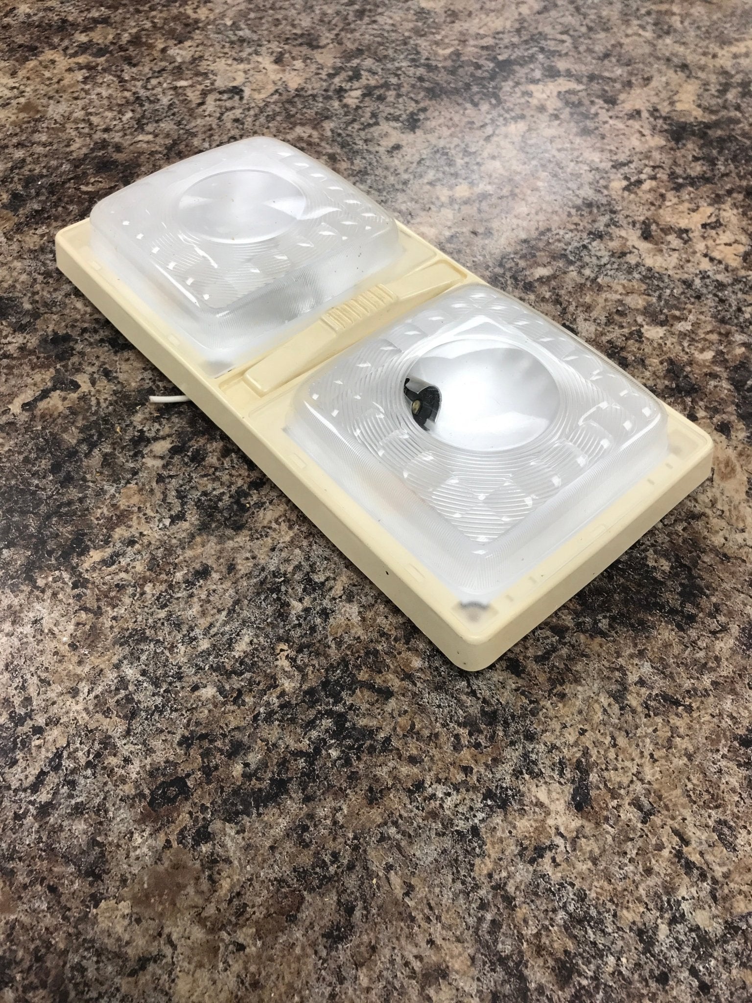 Used RV Interior Light Fixture *DOUBLE* Bargman 30-89-008 - Image 2