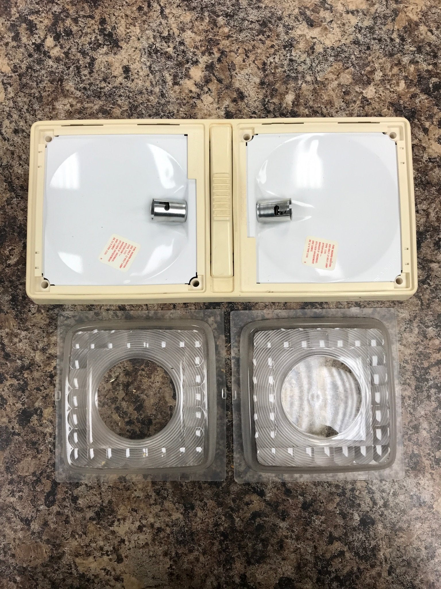 Used RV Interior Light Fixture *DOUBLE* Bargman 30-89-008 - Image 4