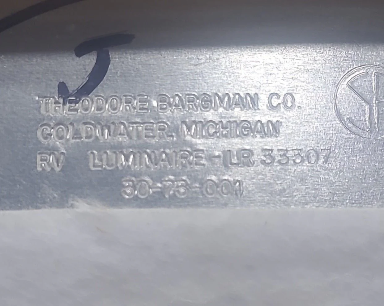 USED RV Interior Light Fixture - 30-73-011 - SINGLE - - Image 4