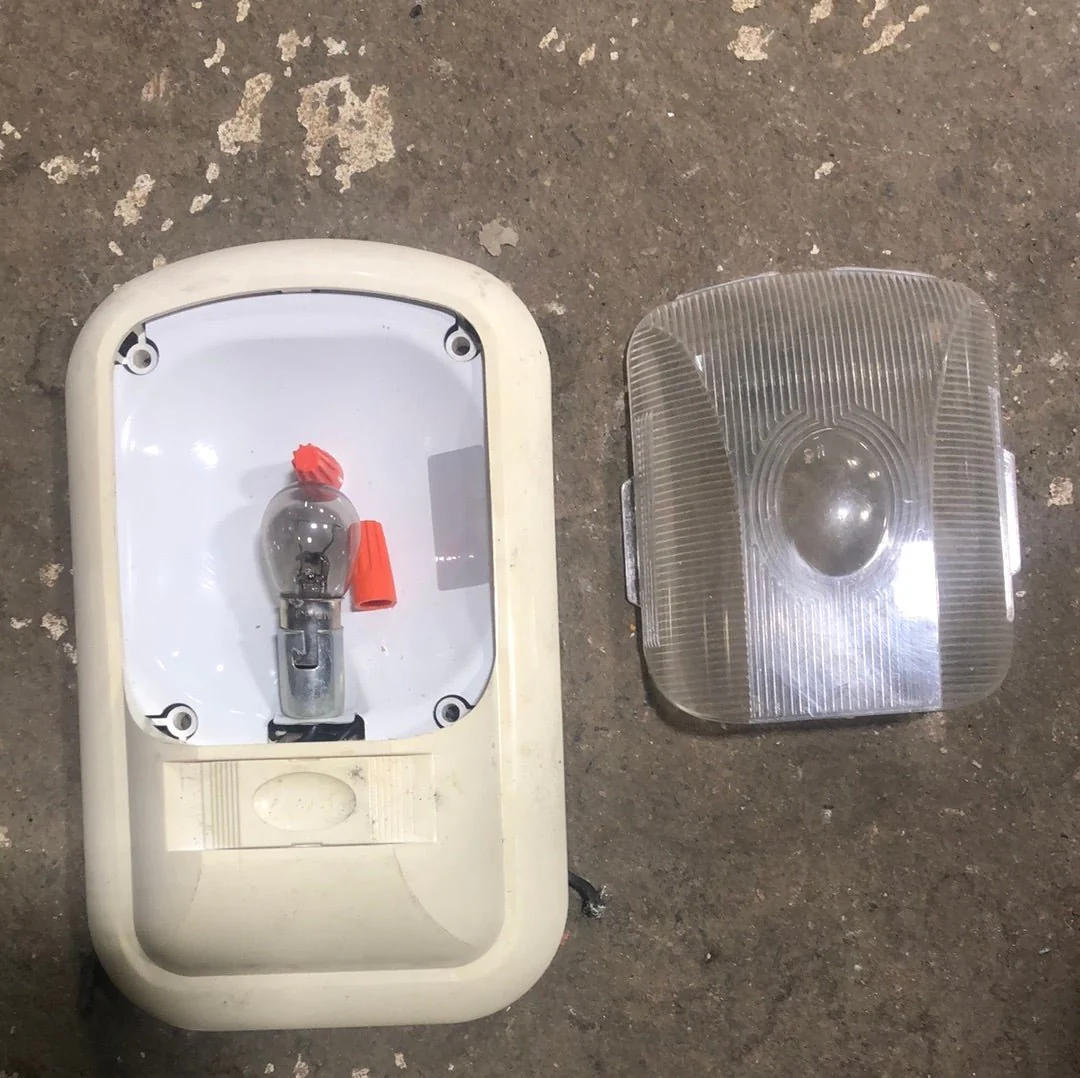USED RV Interior Light Fixture *SINGLE* OFF-WHITE LR98156 - Image 2