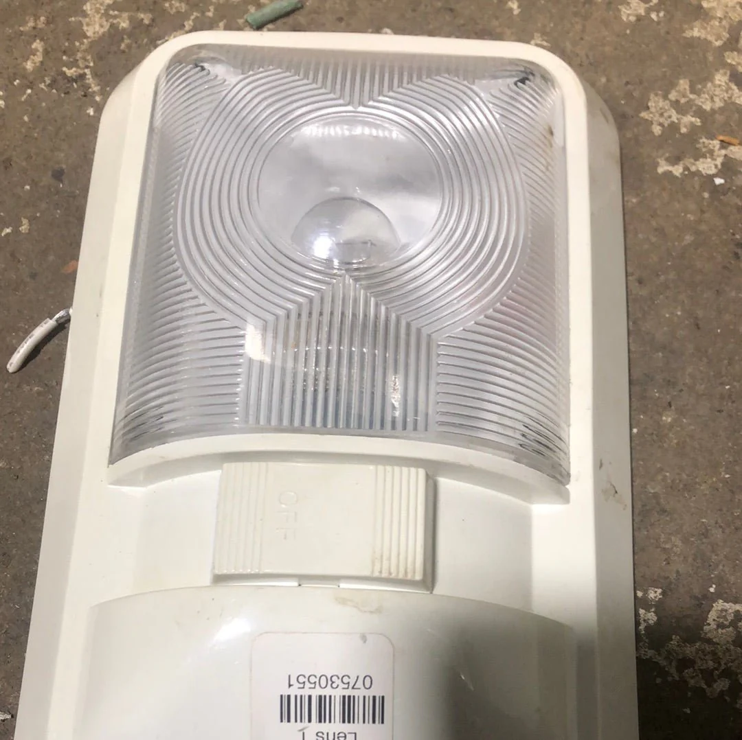 USED RV Interior Light Fixture *SINGLE* WHITE LR96696 - Image 2
