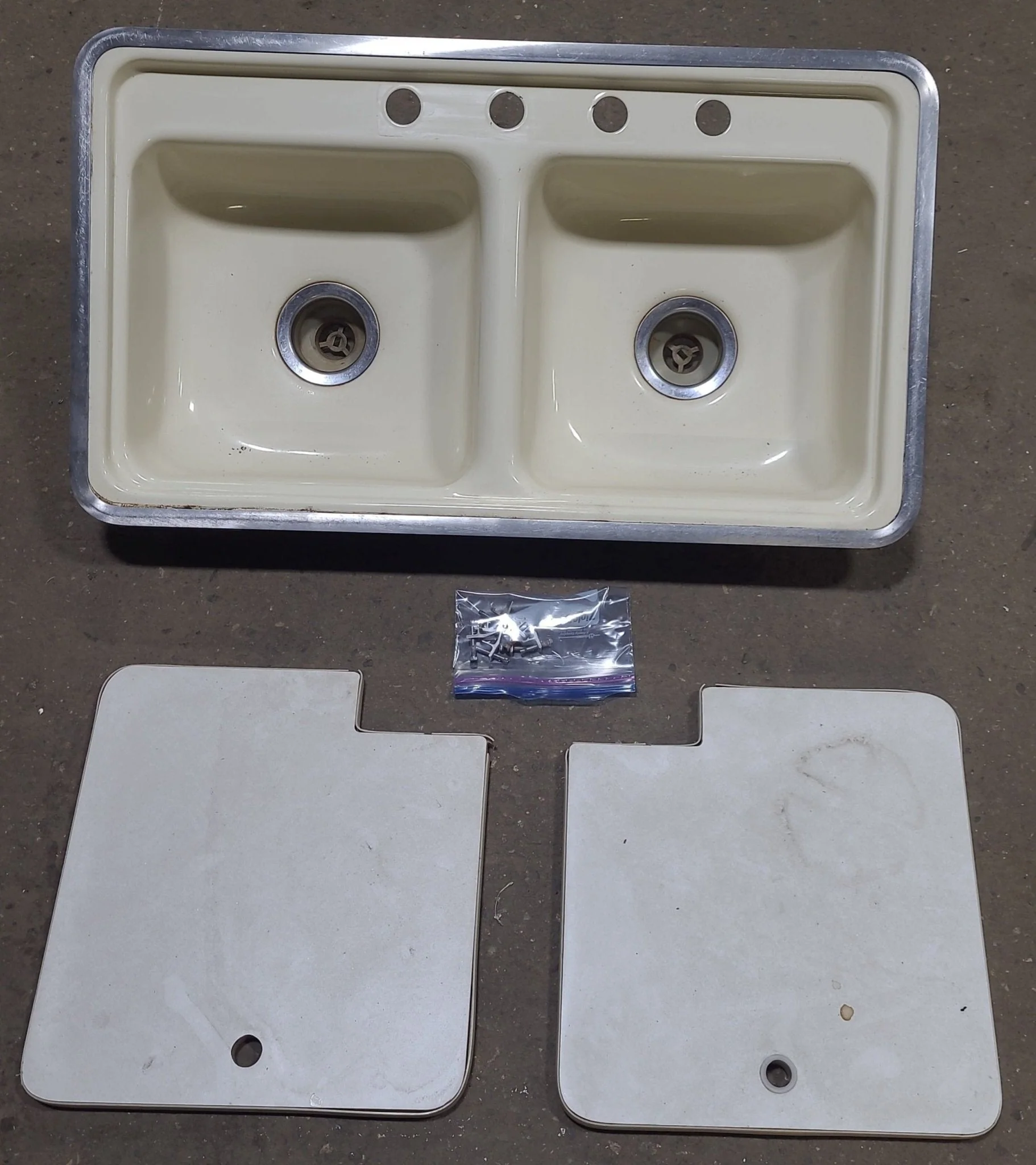 Used RV Kitchen Sink 32 7/8” W X 18 7/8” L X 6” D