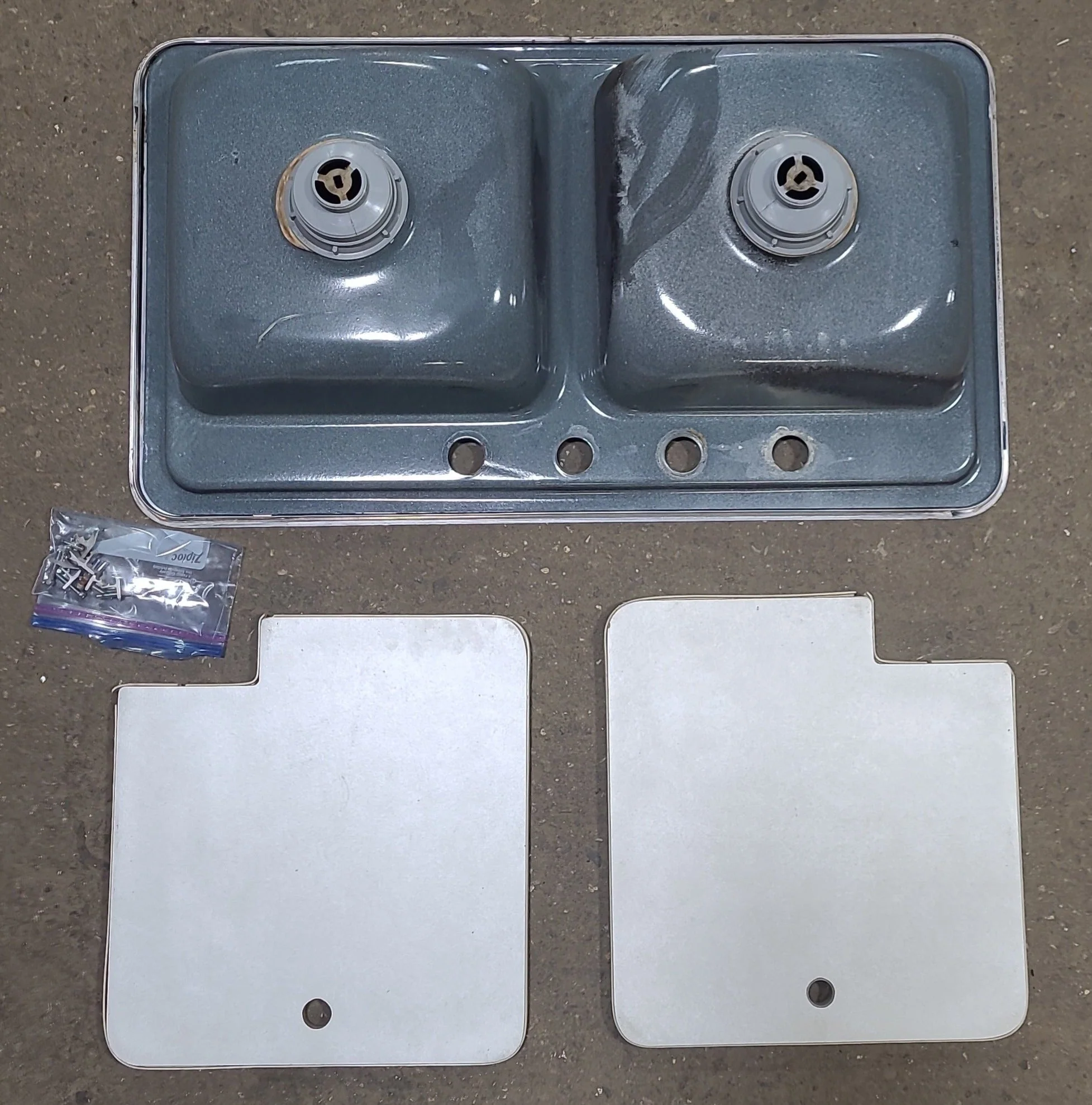 Used RV Kitchen Sink 32 7/8” W X 18 7/8” L X 6” D - Image 6