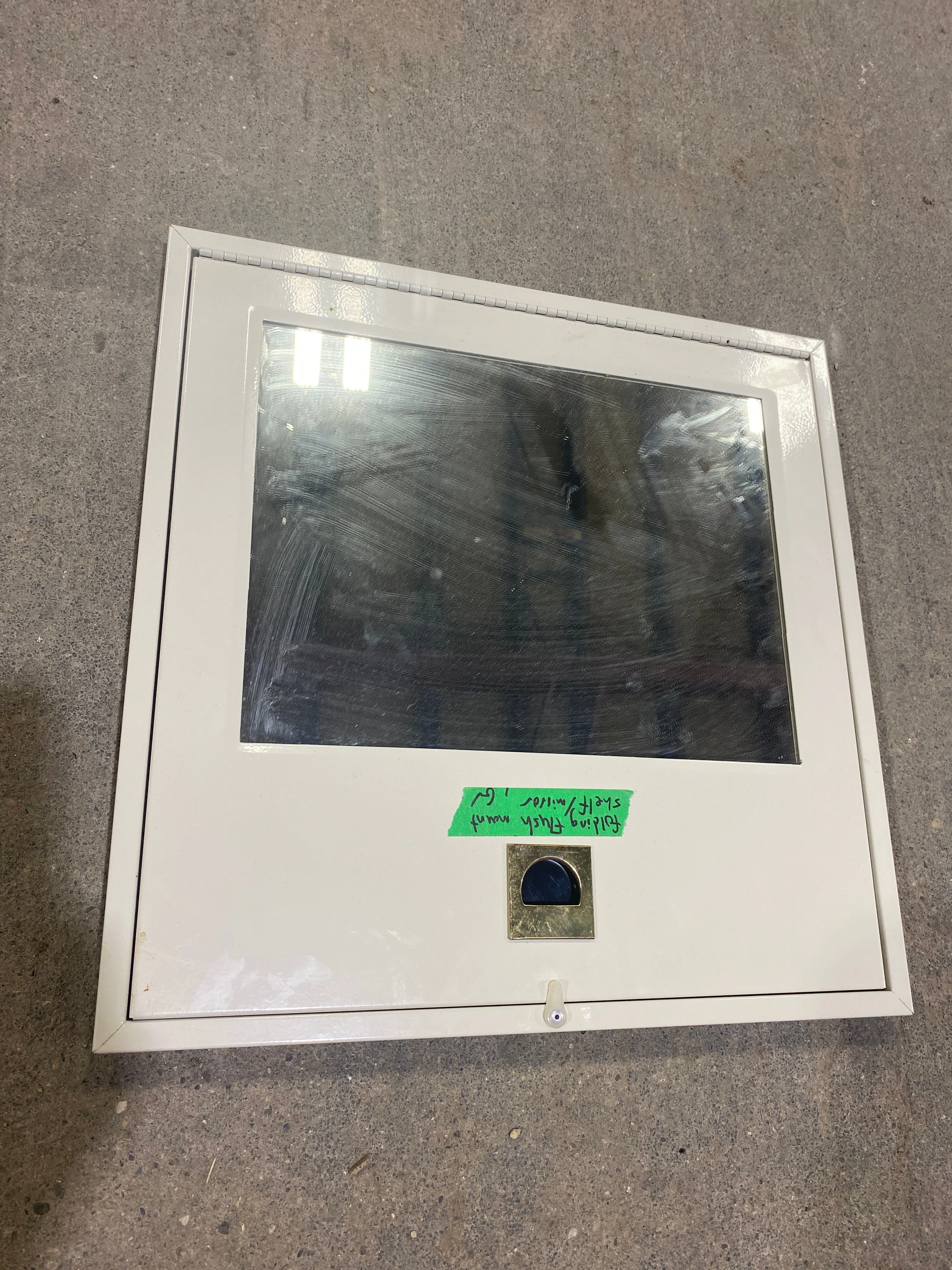 Used RV Mirror & Fold Down Table Top/ Tray 16" W x 16" H - Image 2