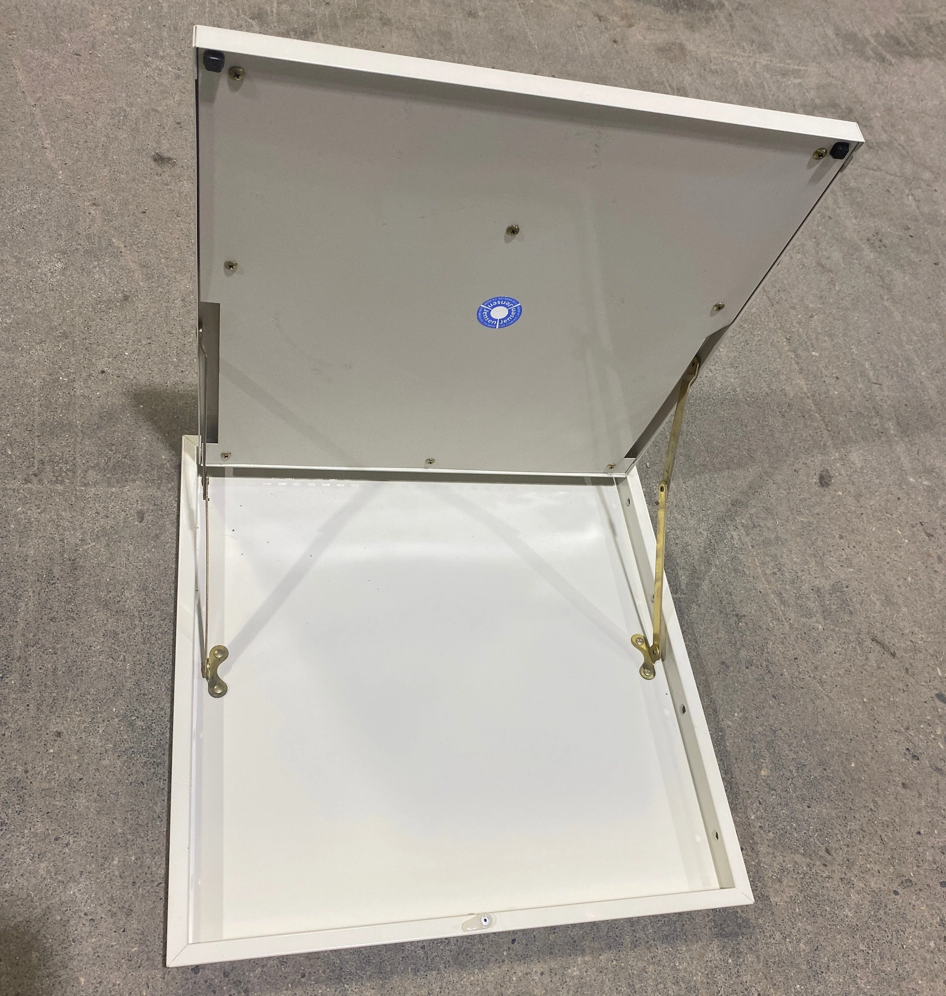 Used RV Mirror & Fold Down Table Top/ Tray 16" W x 16" H - Image 3