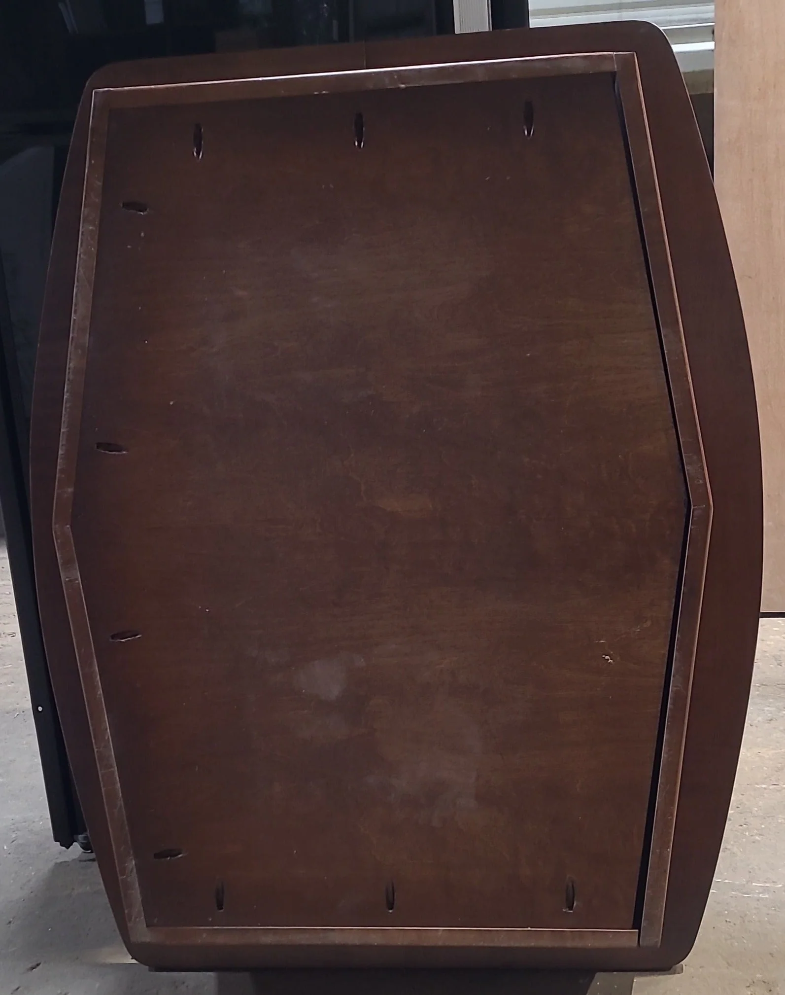 Used RV Pedestal Mount Folding Table Top 37 1/2" x 30" -With Slide out Extension - Image 4
