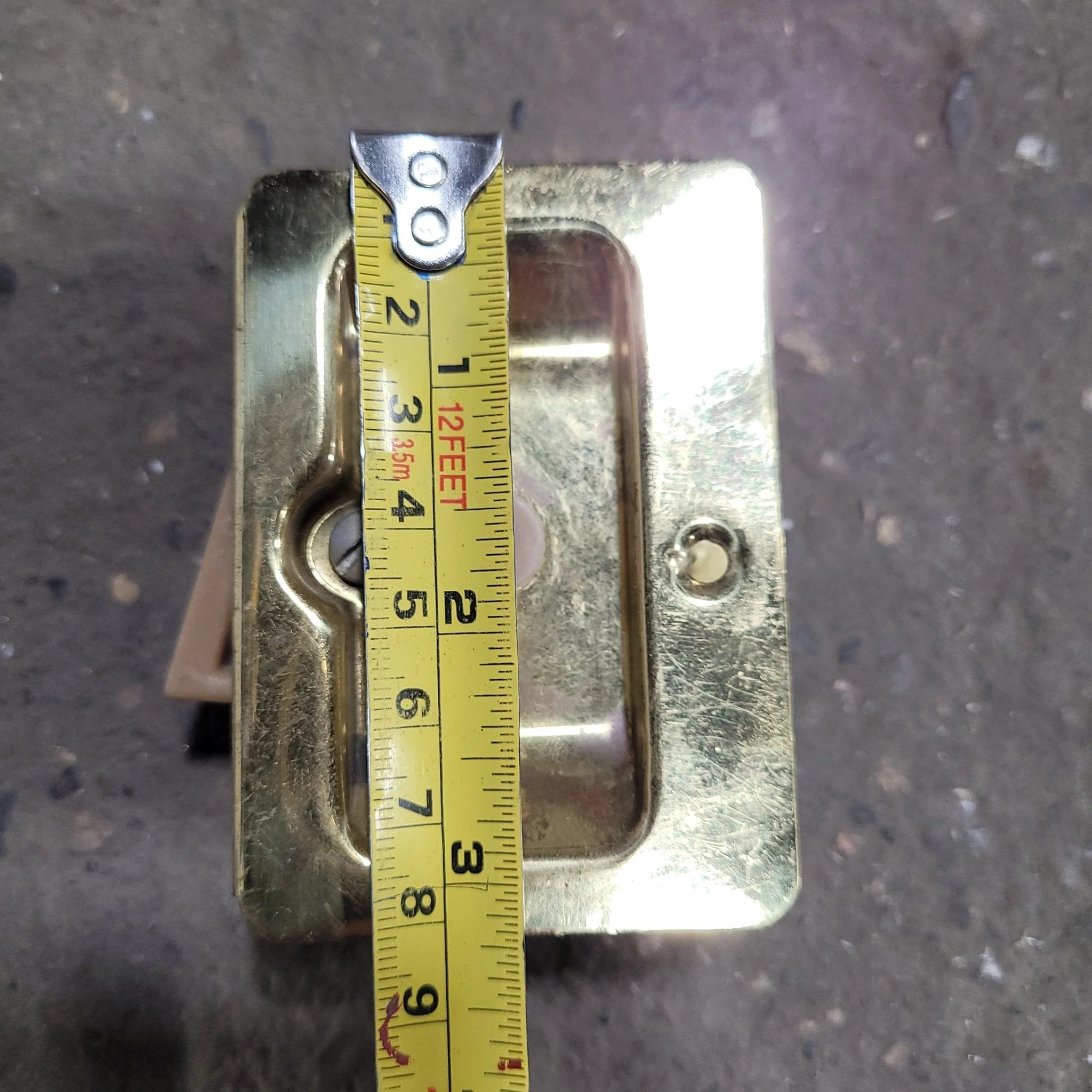 Used RV Pocket Door Brass Privacy Lock - Image 8