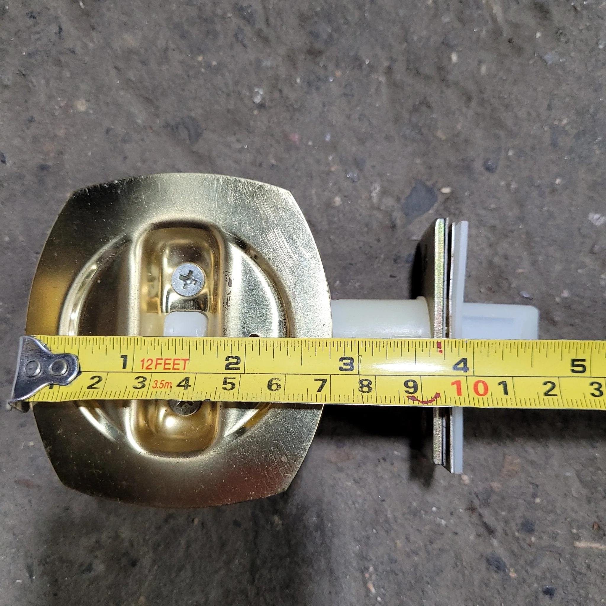 Used RV Pocket Door Brass Privacy Lock - Image 7