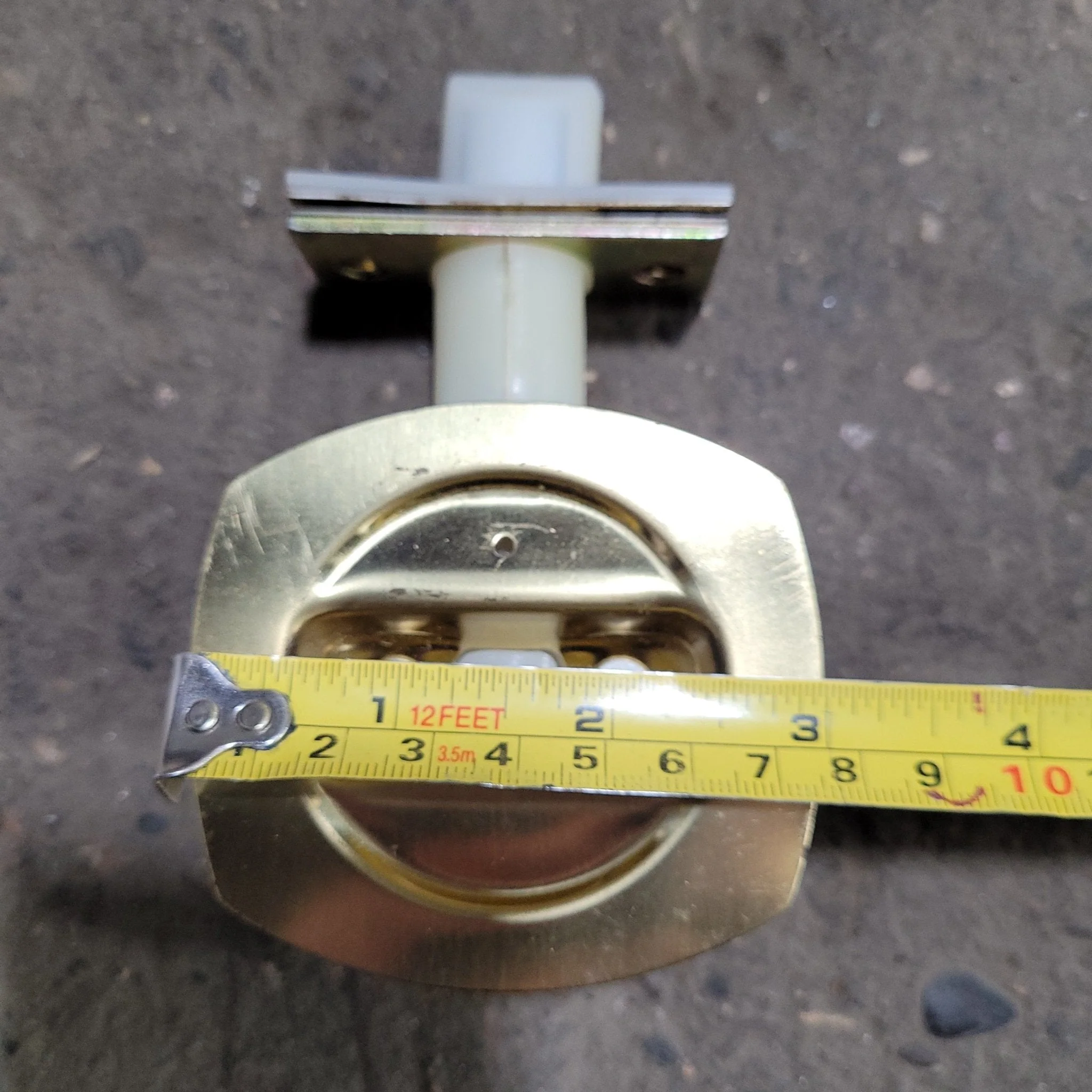 Used RV Pocket Door Brass Privacy Lock - Image 8