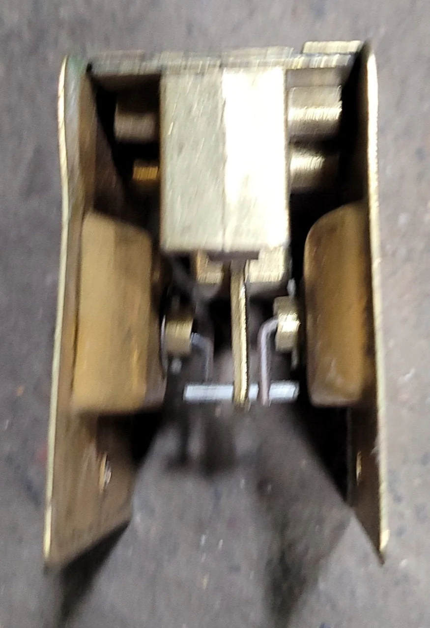 Used RV Pocket Door Brass Privacy Lock - Image 2