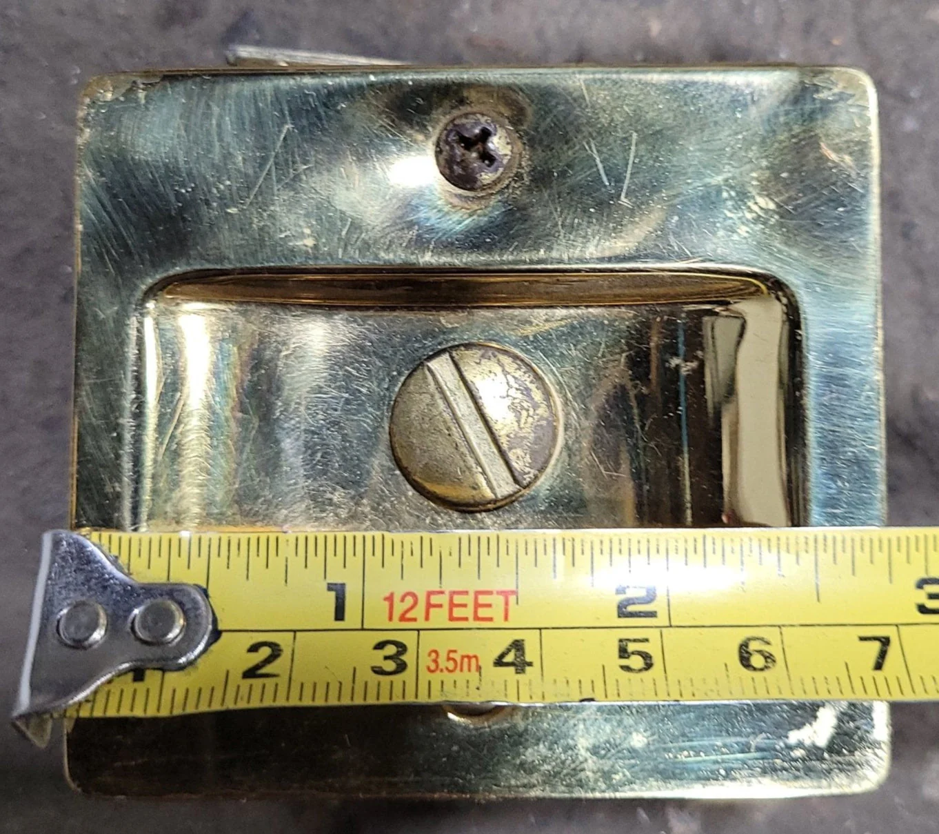 Used RV Pocket Door Brass Privacy Lock - Image 7