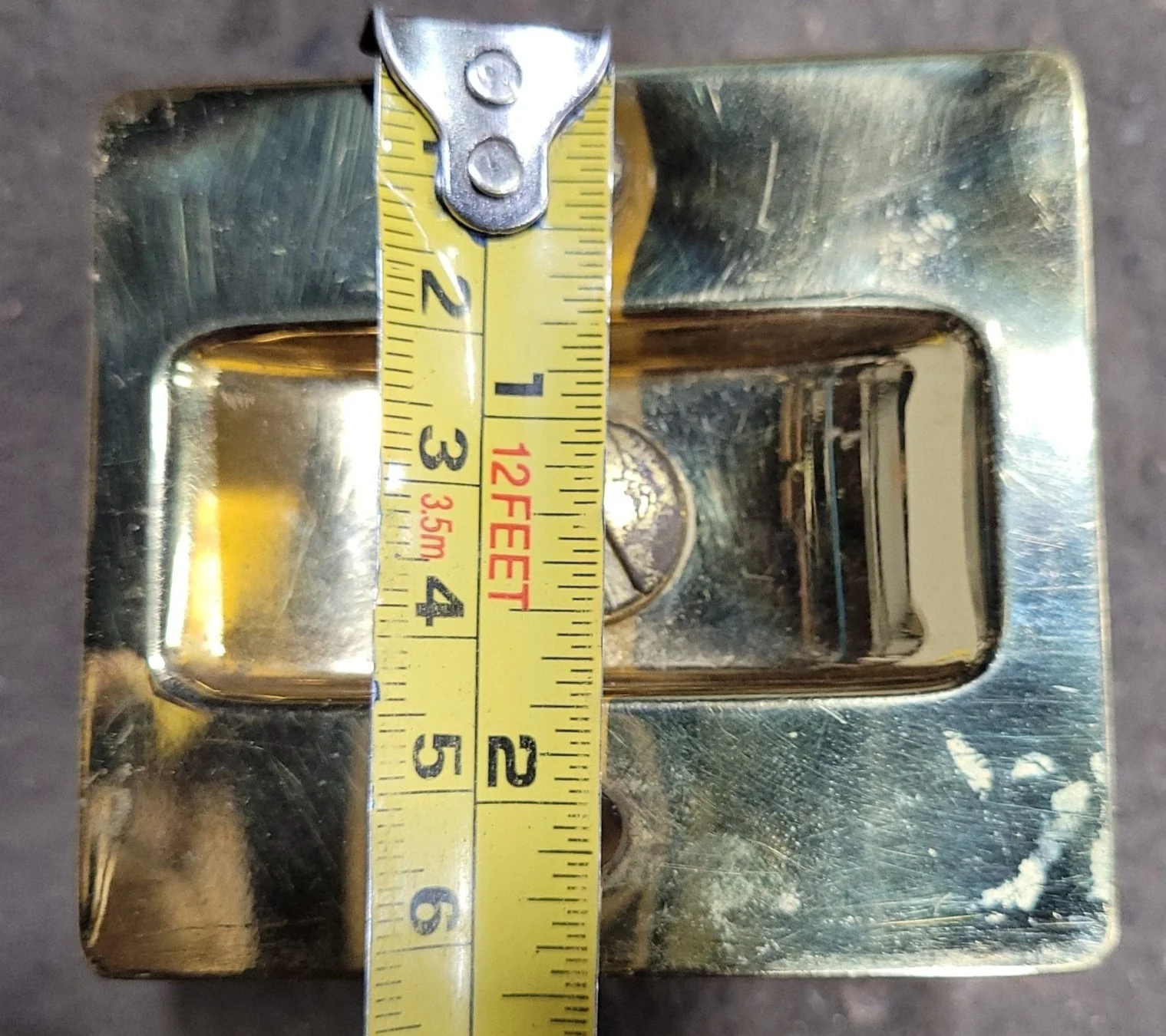 Used RV Pocket Door Brass Privacy Lock - Image 8