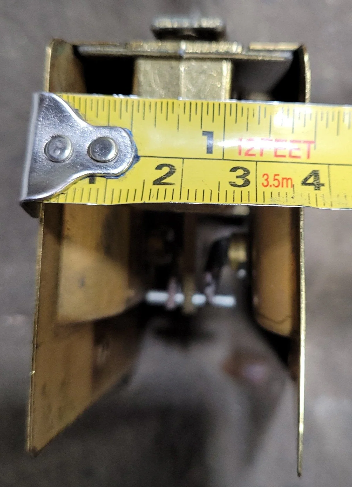 Used RV Pocket Door Brass Privacy Lock - Image 9