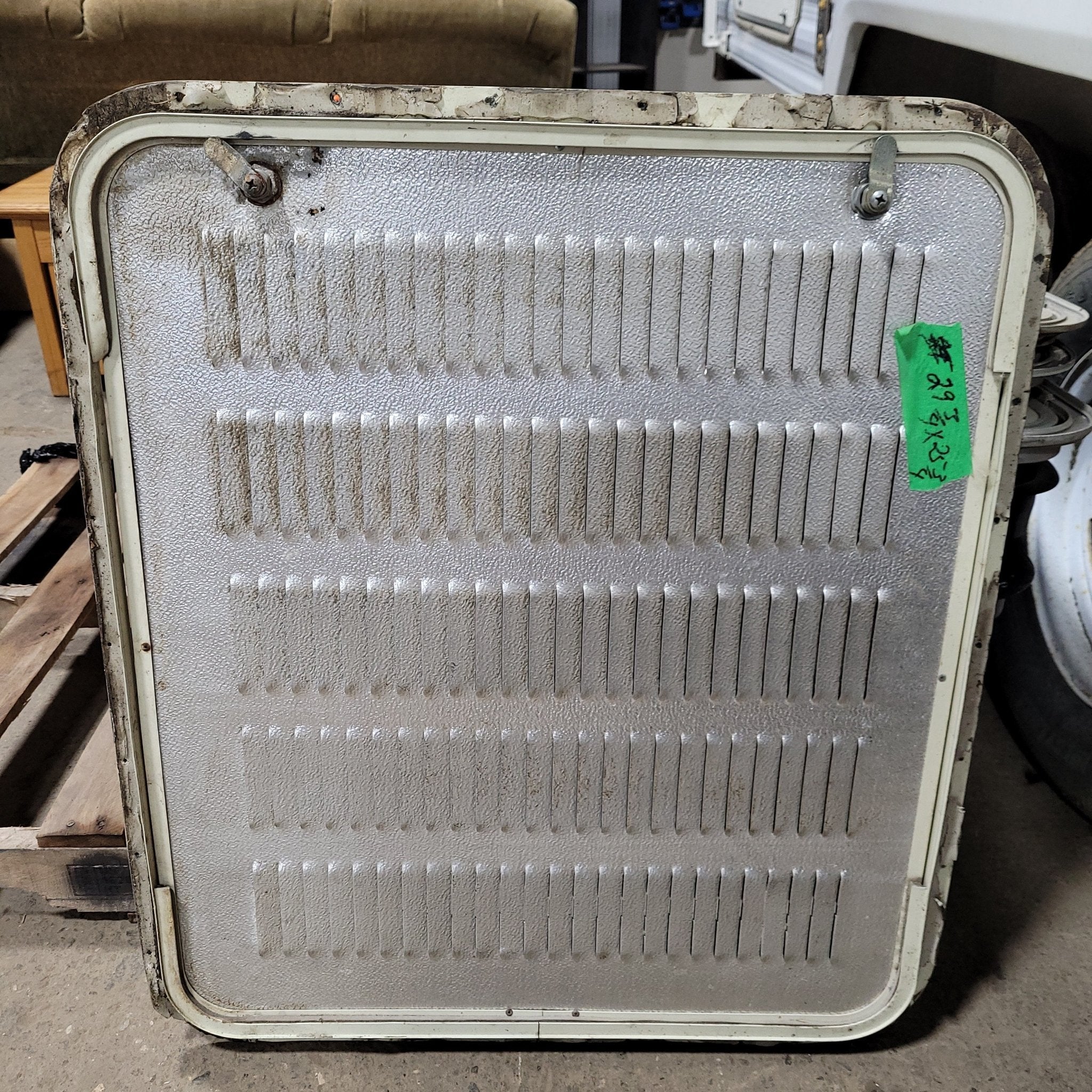 Used RV Radius Battery / Propane Cargo Door 29 3/4" X 25 7/8" X 1/2"D - Image 2