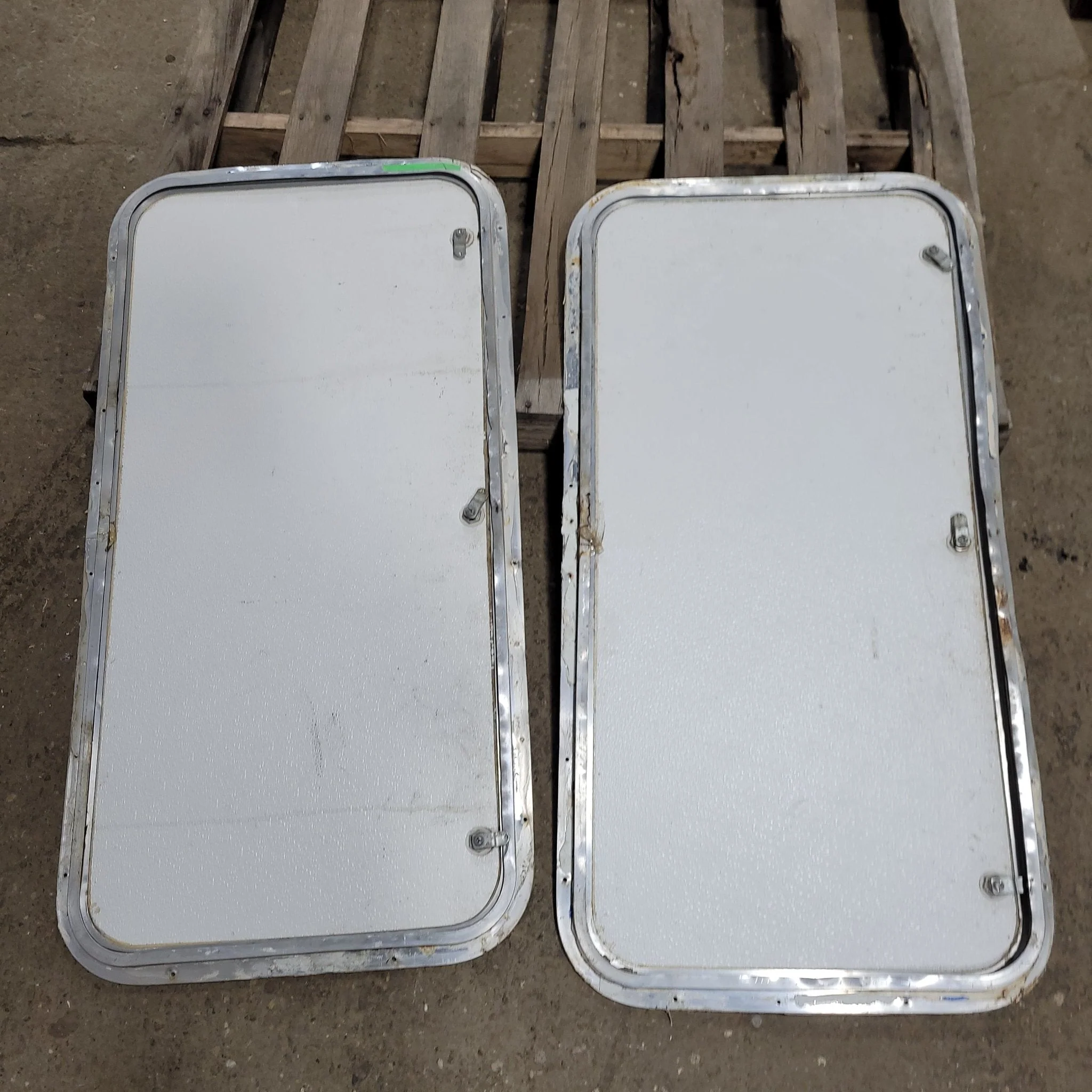 Used RV Radius Battery / Propane Cargo Door 39 3/4 X 19 3/4 X 1"D - Image 2