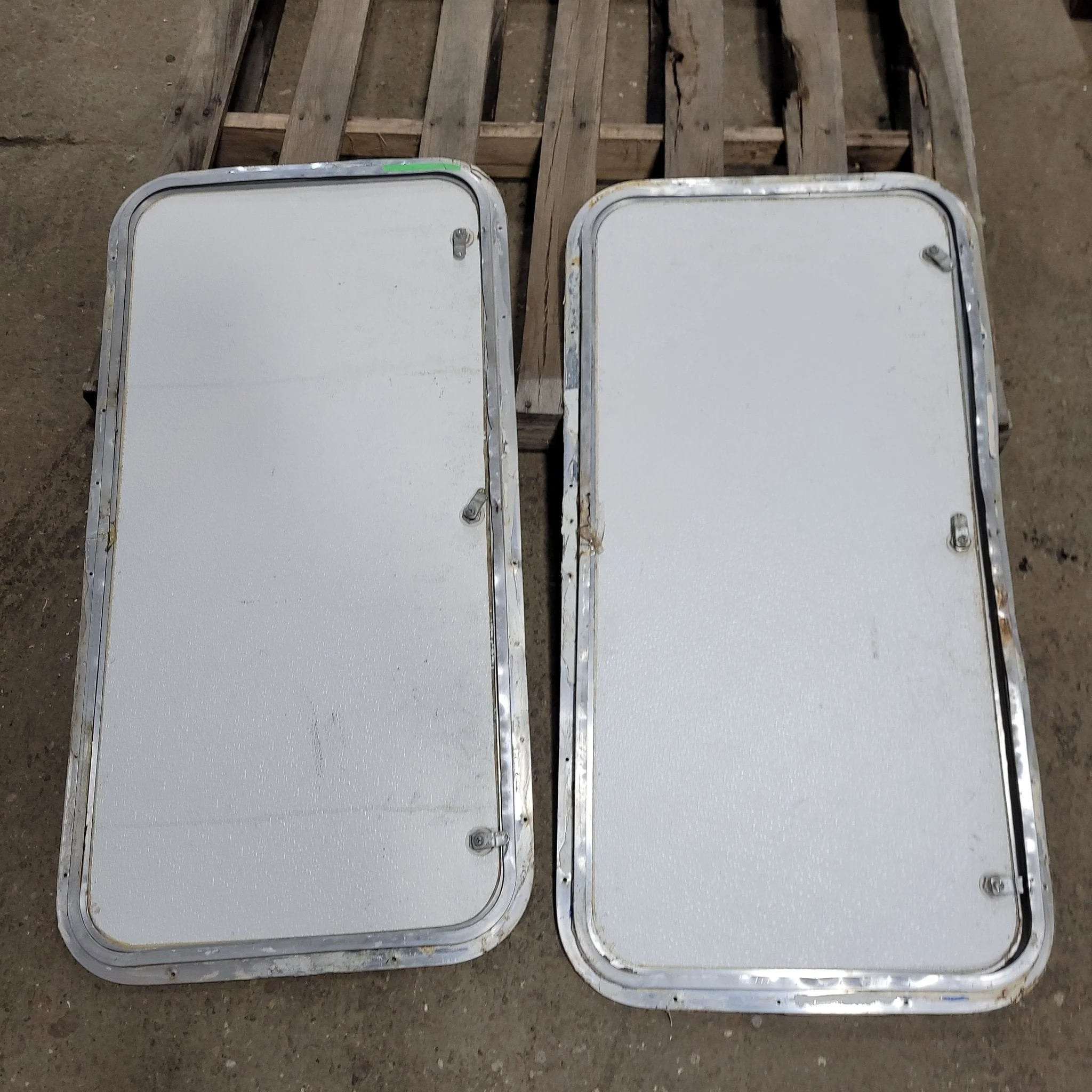 Used RV Radius Battery / Propane Cargo Door 39 3/4 X 19 3/4 X 1"D - Image 2