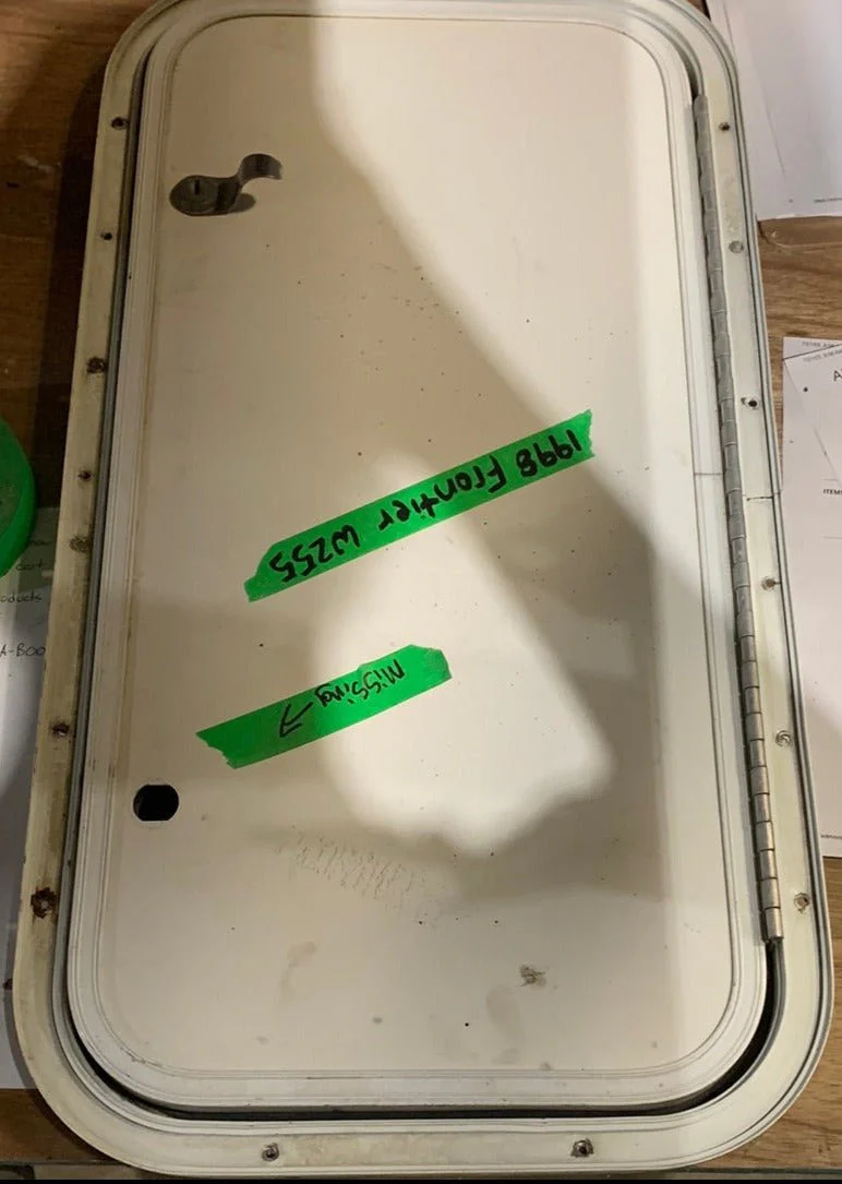 Used Radius Cornered Cargo Door 24" x 11 3/4" x 5/8"