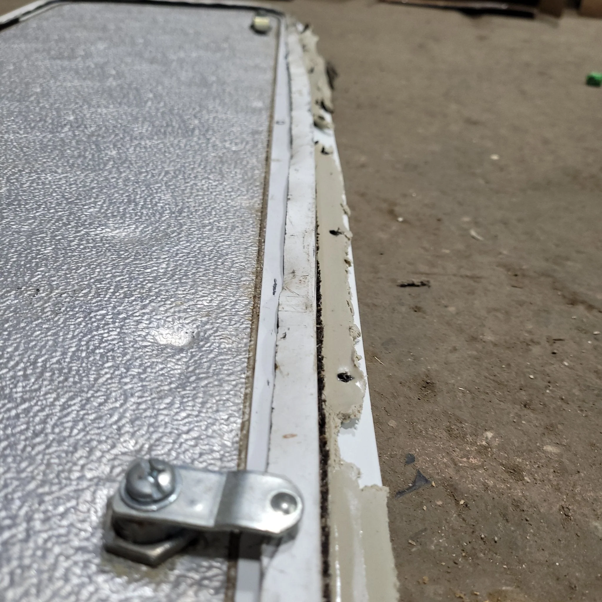 Used RV Radius Cargo / compartment Door 12" x 35 3/4" - Image 4