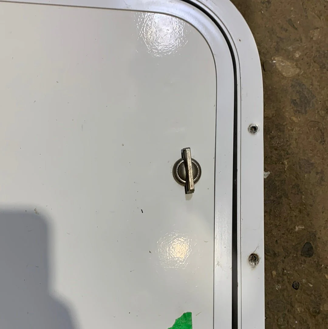 Used RV Radius Cargo / compartment Door 29 3/4" x 23 7/8" x 3/4" - Image 6