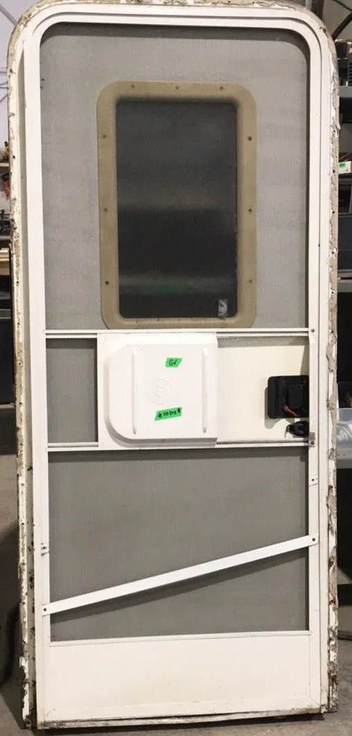 Used RV Radius Corner Entry Door 29 1/2" W x 70" H - Image 2