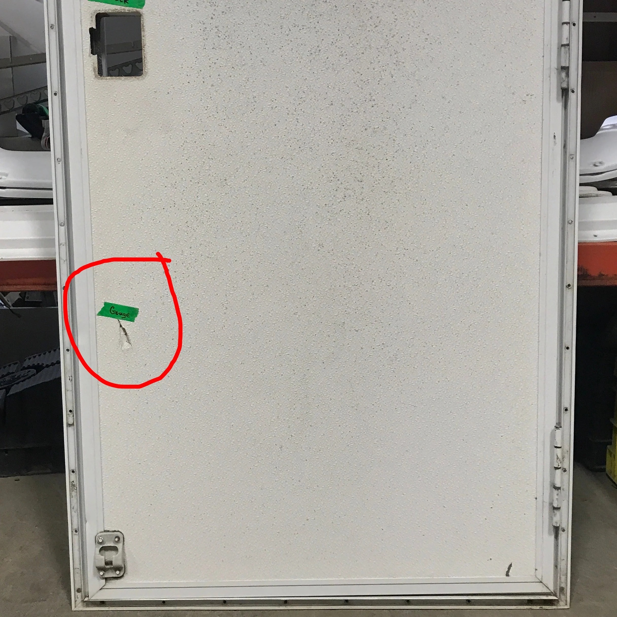 Used RV Radius Corner Entry Door 29 1/2" W x 71 1/4" H - Image 3