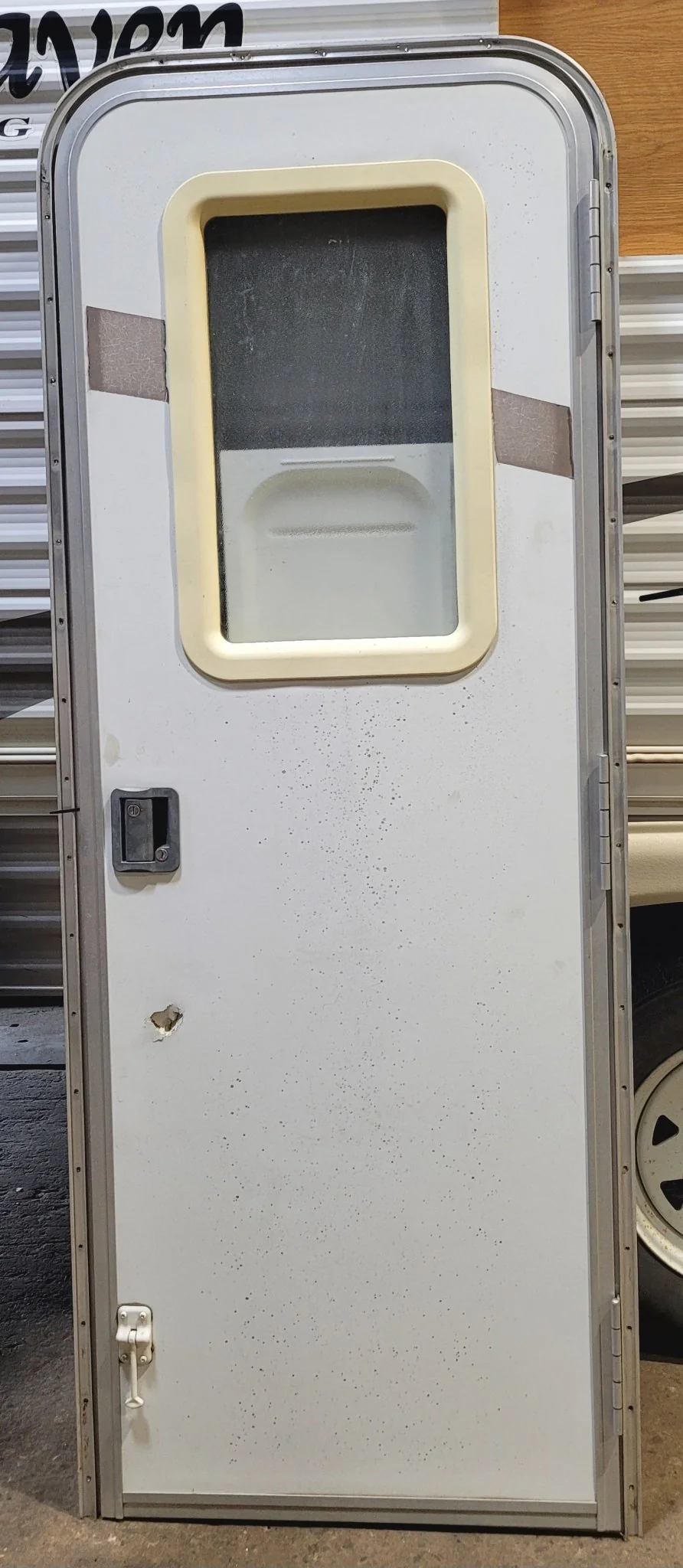 Used RV Radius Entry Door 25 5/8" W x 71 1/2" H