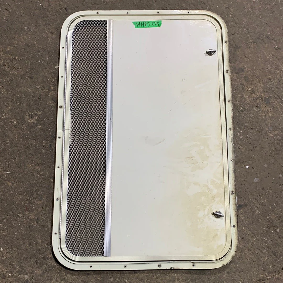 Used RV Radius Propane/ Battery Cargo / compartment Door 31 3/4" x 20 1/2" x 1/2"