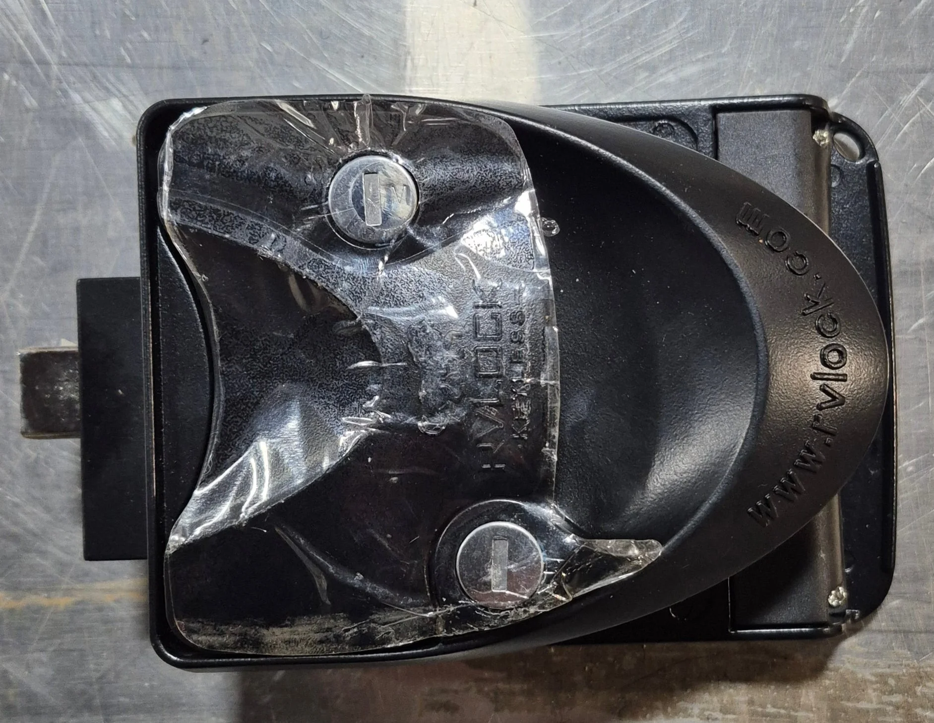 Used RV RVLocks Entry Door Lock With Deadbolt , Keyed and Keyless Entry