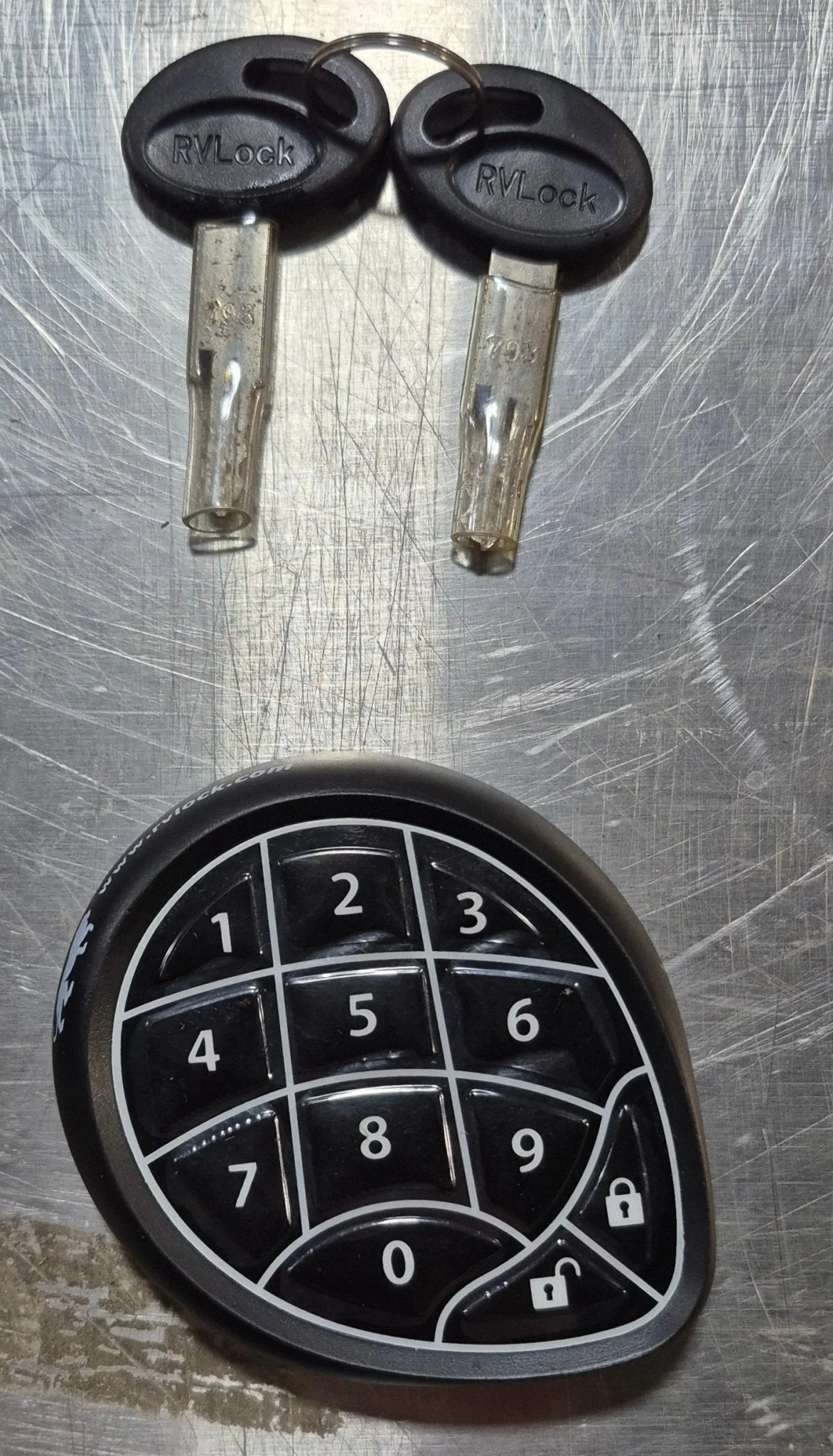 Used RV RVLocks Entry Door Lock With Deadbolt , Keyed and Keyless Entry - Image 3