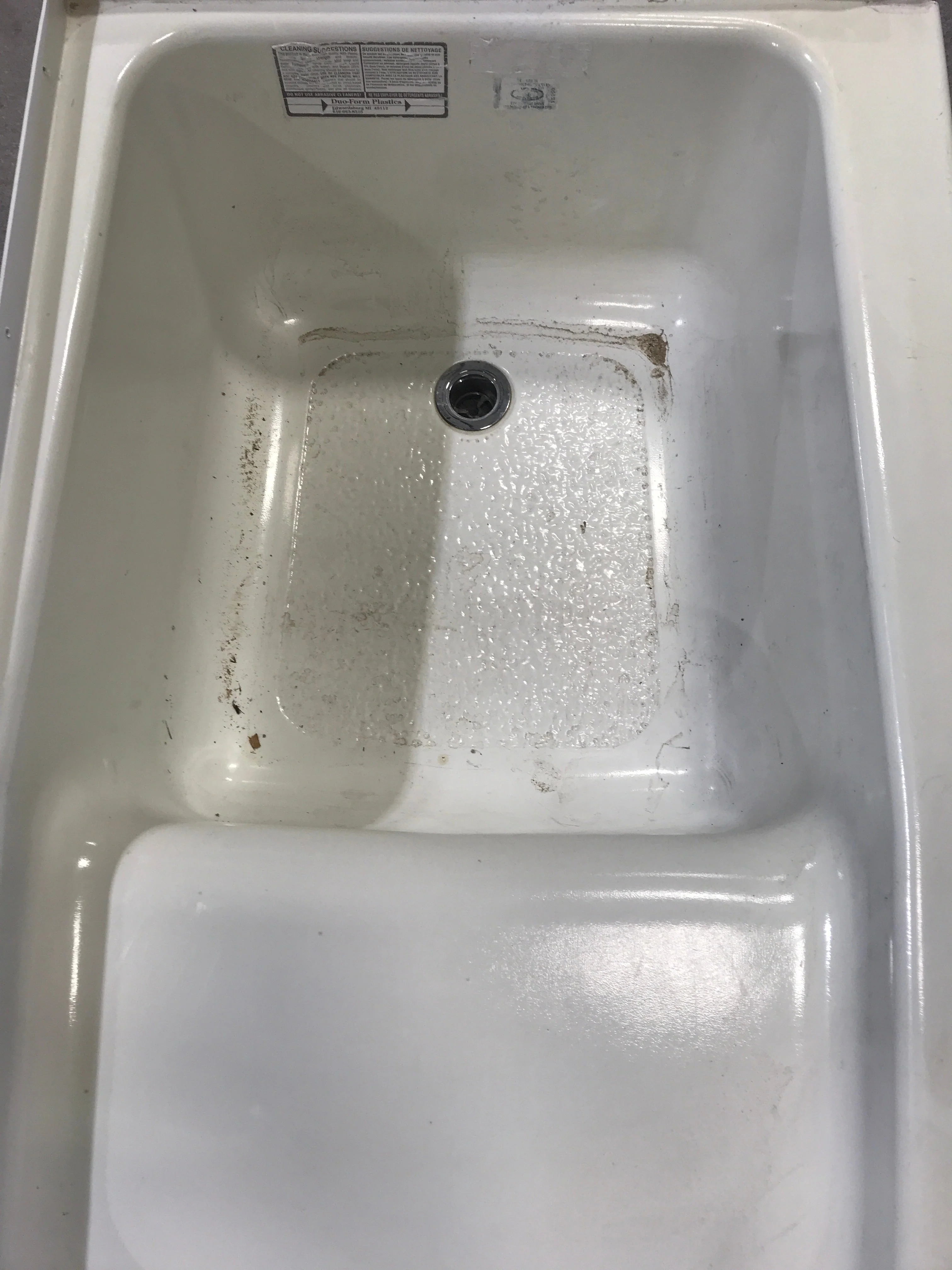Used RV Step Bath Tub 36” x 24” - Right Hand Drain - Image 5