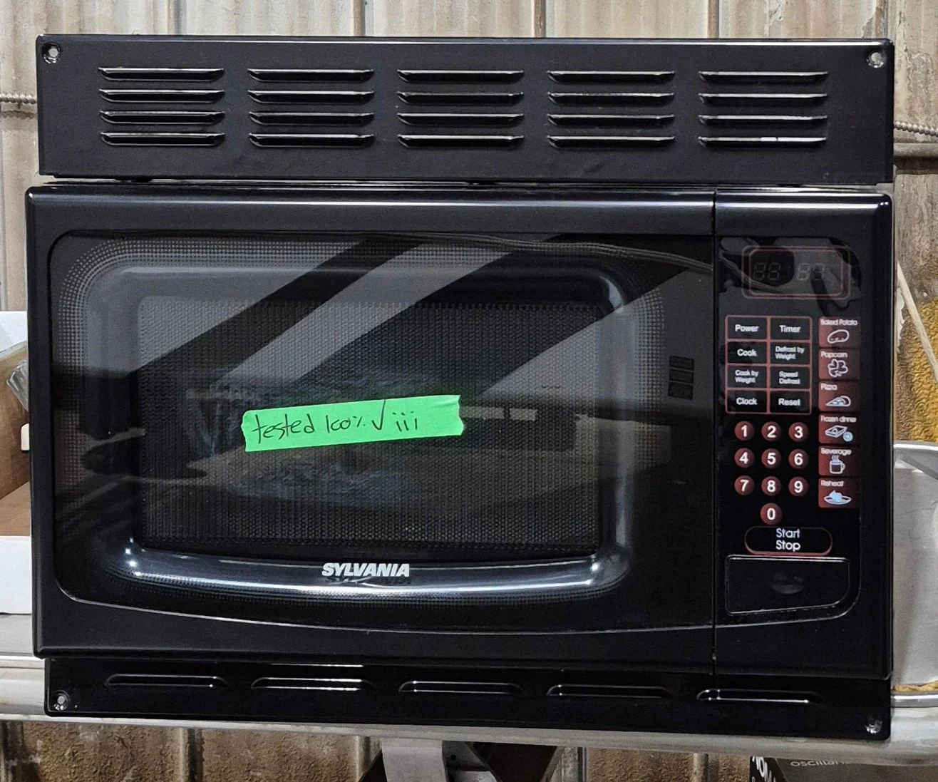 Used RV Sylvania Microwave, 20" W x 12" H x 13 1/4" D