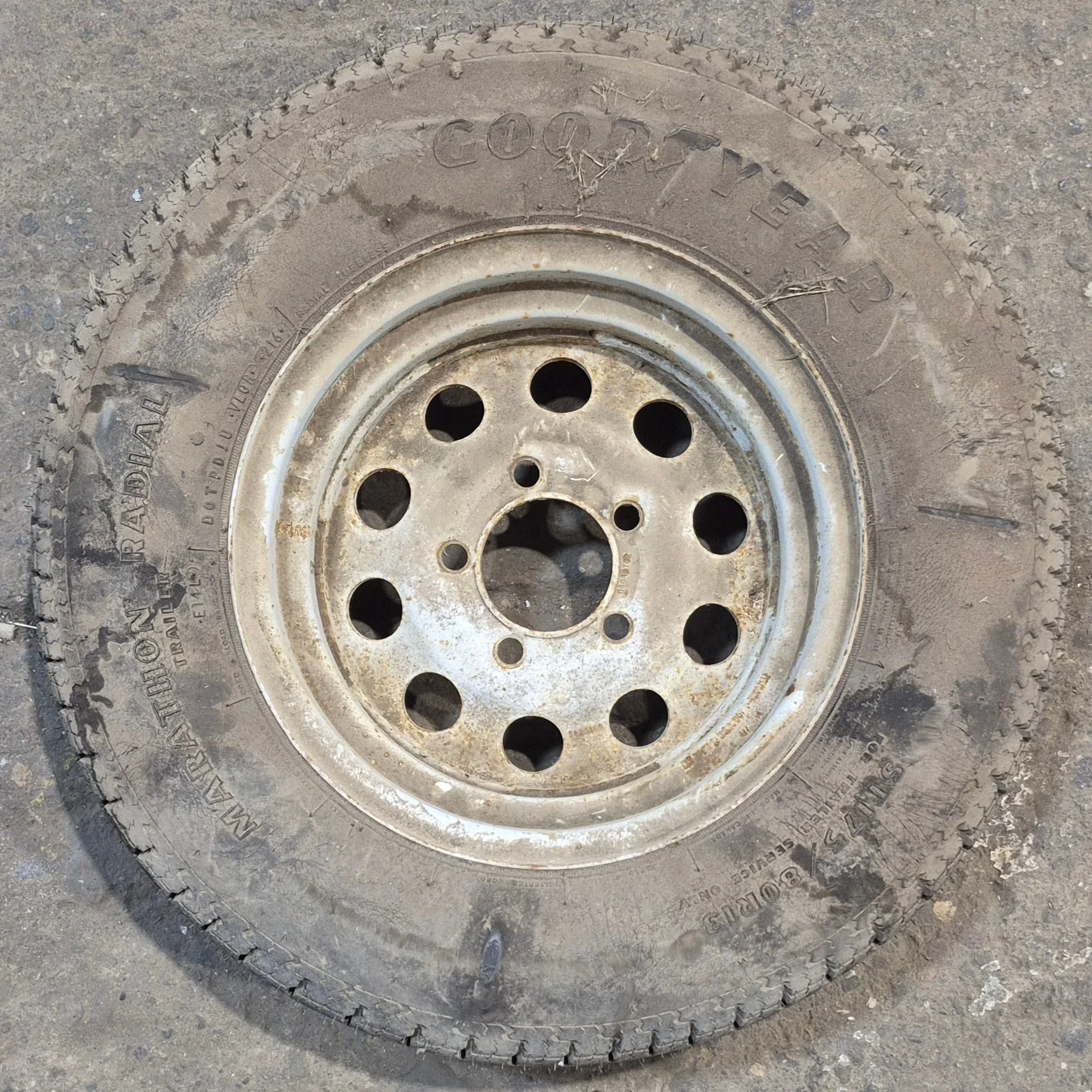 Used RV Tire & Rim 13" 5 bolt