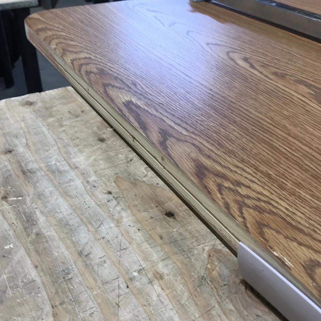 Used RV Wall Mount Table Top With Single Leg 39 1/2" L x 27 3/4" W - Image 3