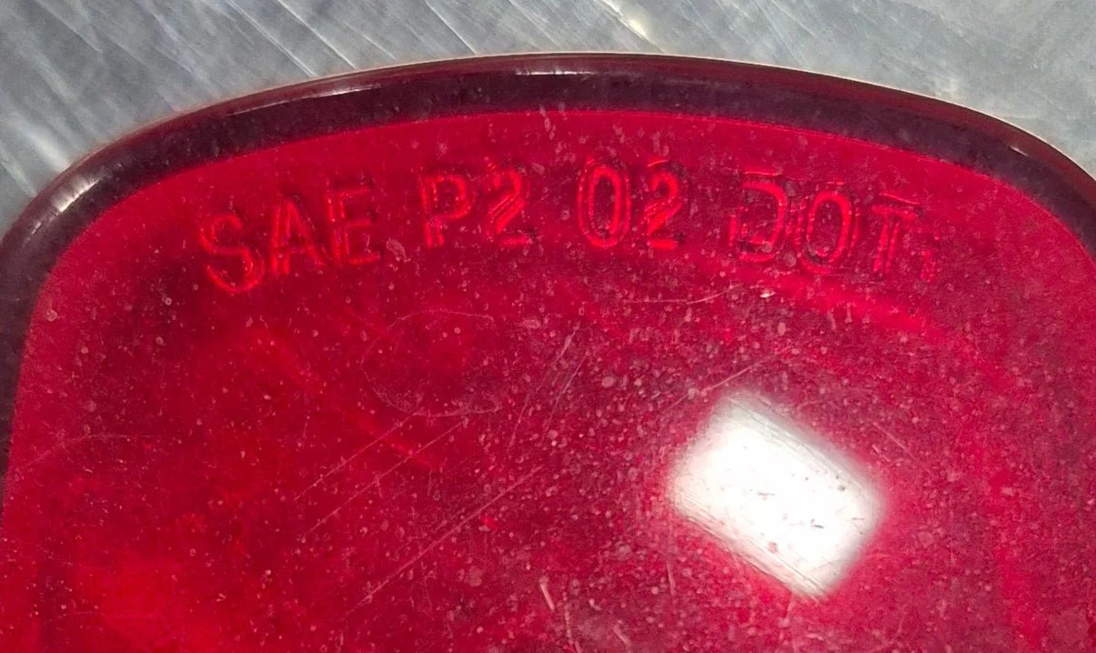 Used SAE-A-P2-DOT Replacement Lens for Marker Light - Red - Image 2