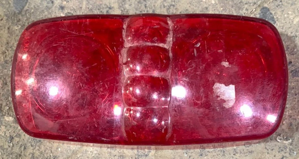 Used SAE P2 PC 03 DOT Replacement Lens for Marker Light - Red