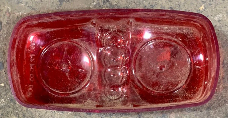 Used SAE P2 PC 03 DOT Replacement Lens for Marker Light - Red - Image 3
