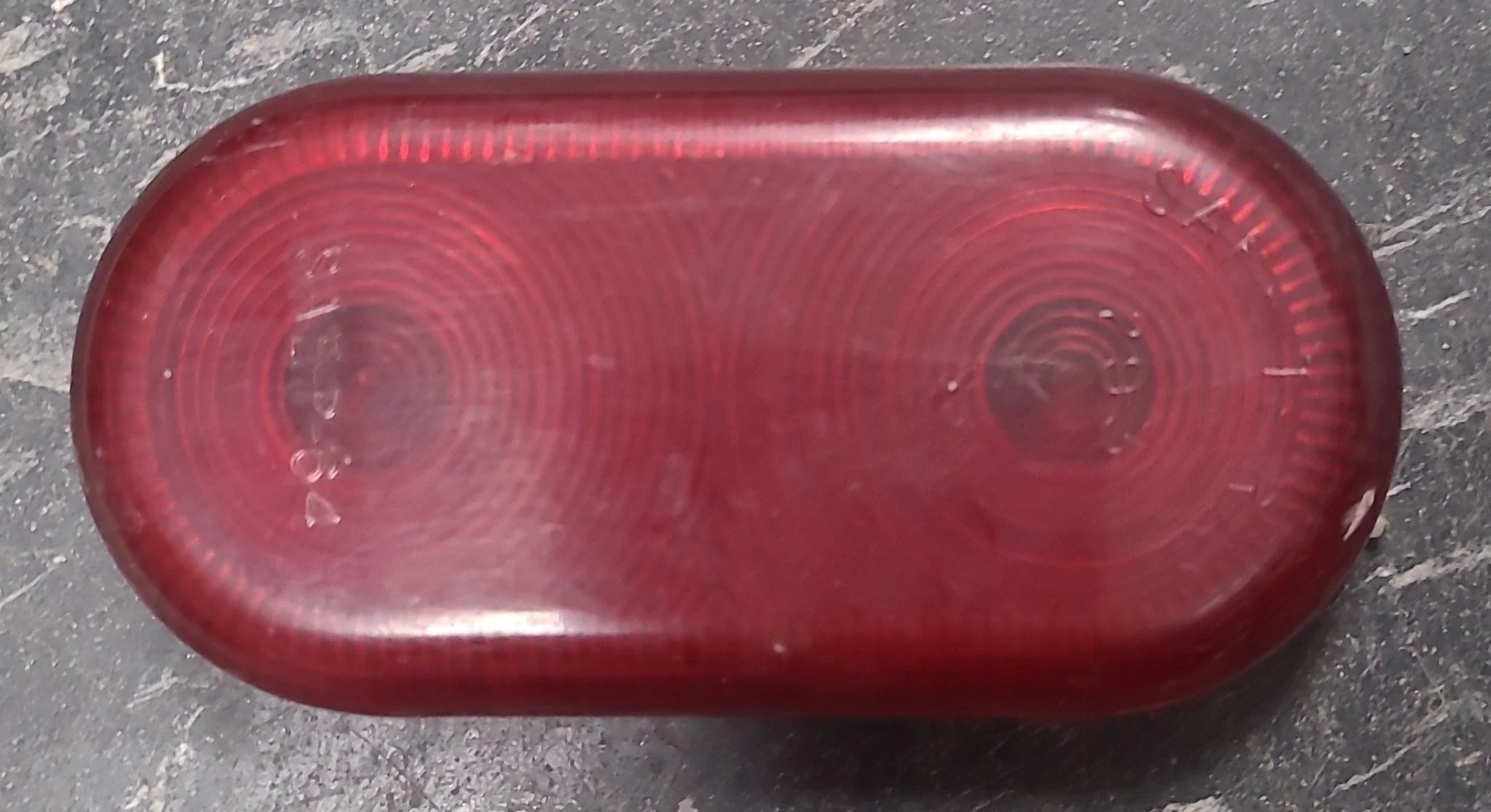 Used SAF-T-RAY 293 - SAE-P-64 Replacement Lens for Marker Light - Red