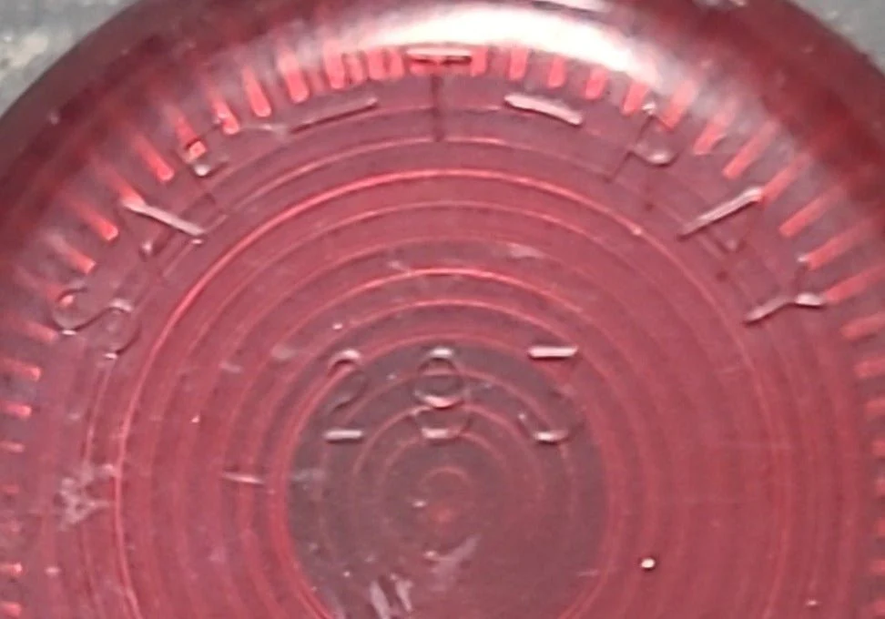 Used SAF-T-RAY 293 - SAE-P-64 Replacement Lens for Marker Light - Red - Image 2