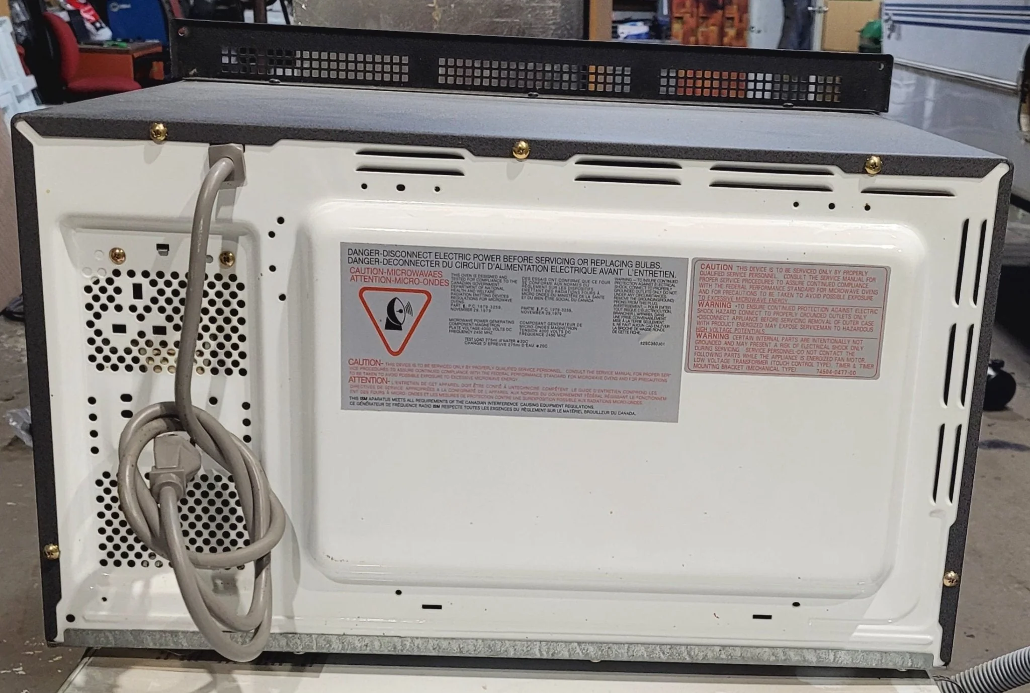 Used SAMSUNG RV Microwave 21 1/2" W x 12 3/4" H x 14 1/2" D - Image 6