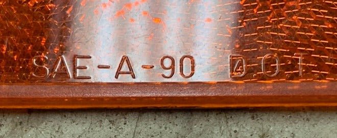 Used sate-lite 24 - SAE-A-90 D.O.T. Replacement Lens for Marker Light - Amber - Image 3