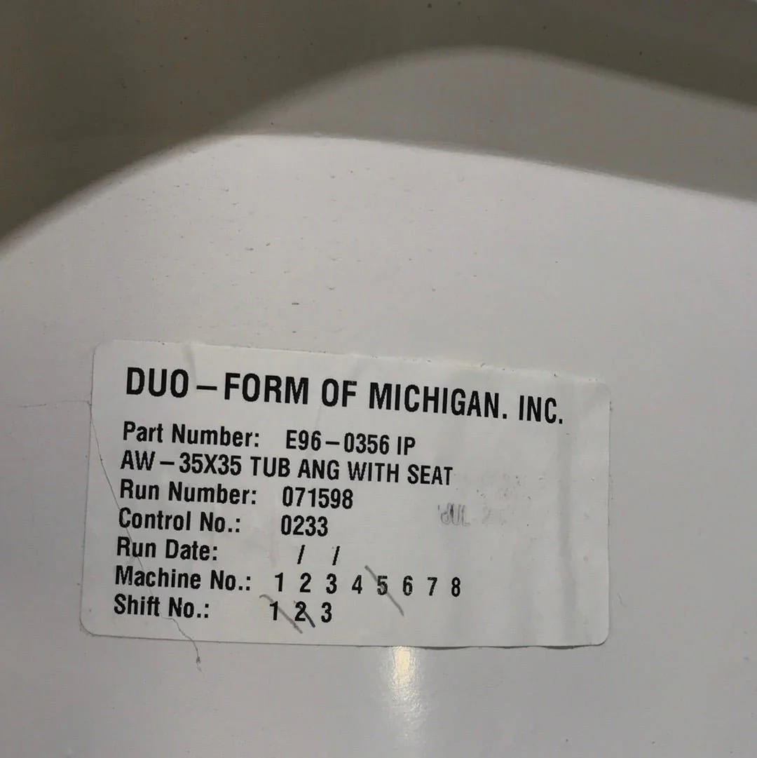 Used Shower Base (pan) W/Seat - Image 6