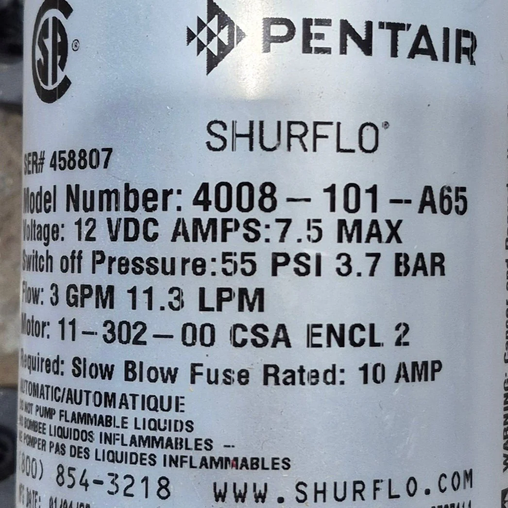 Used SHURflo Water Pump - 4008-101-A65 - Image 2