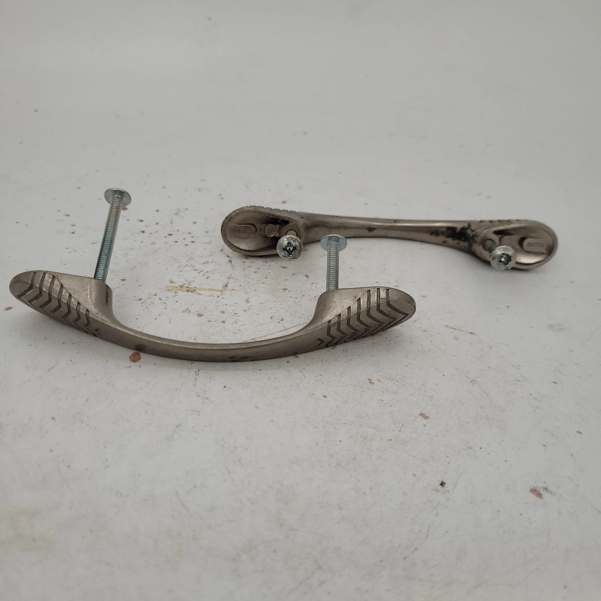 Used Silver Cabinet Handle 3" Hole Spacing
