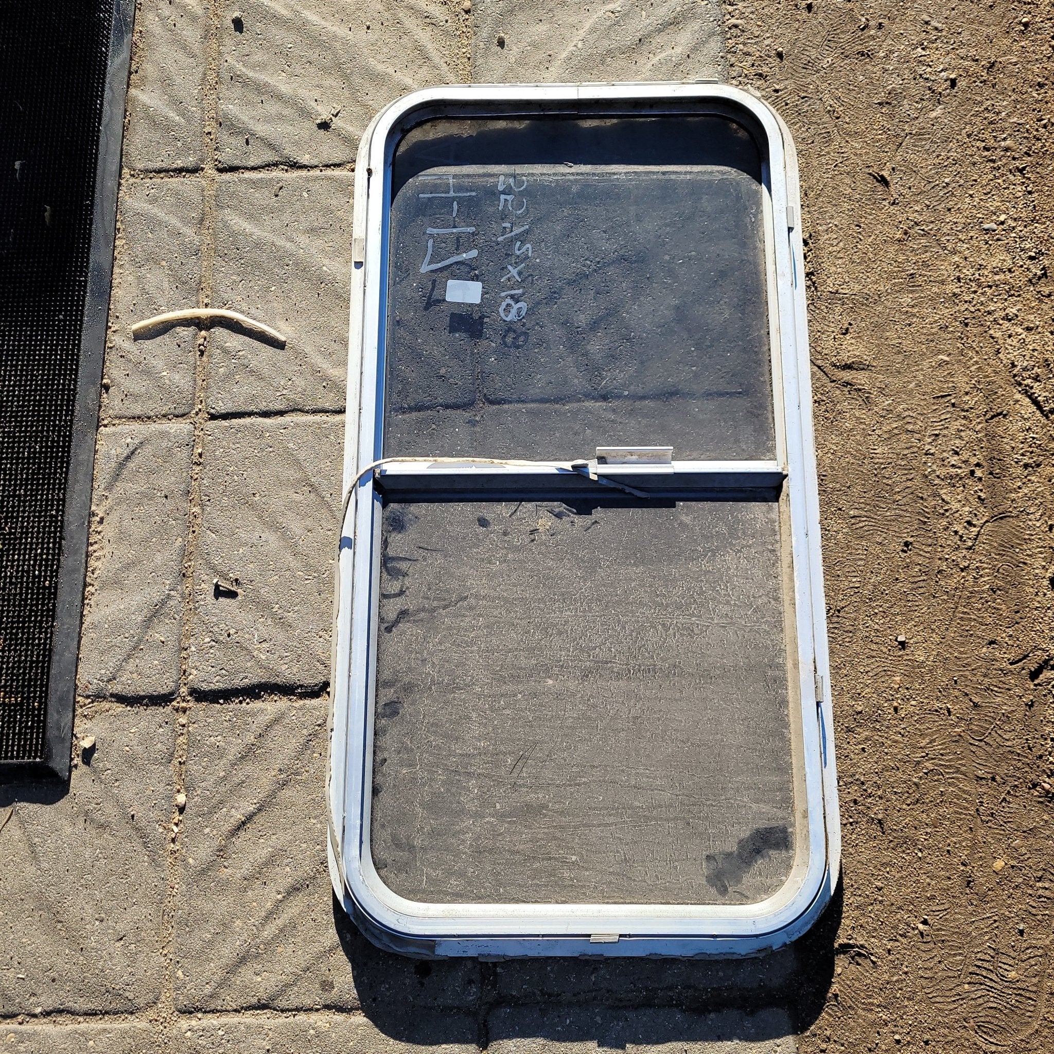 Used Silver Radius Opening Window : 35 1/2 X 18 X 2" D - Image 2
