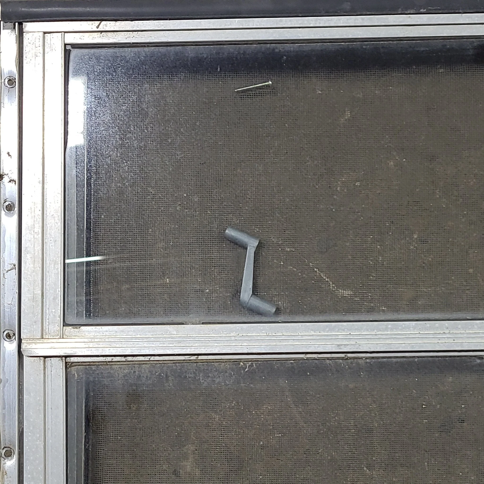 Used Silver Square Emergency Opening Window: 47 3/4" W x 18" H x 1 3/8" D - Image 4