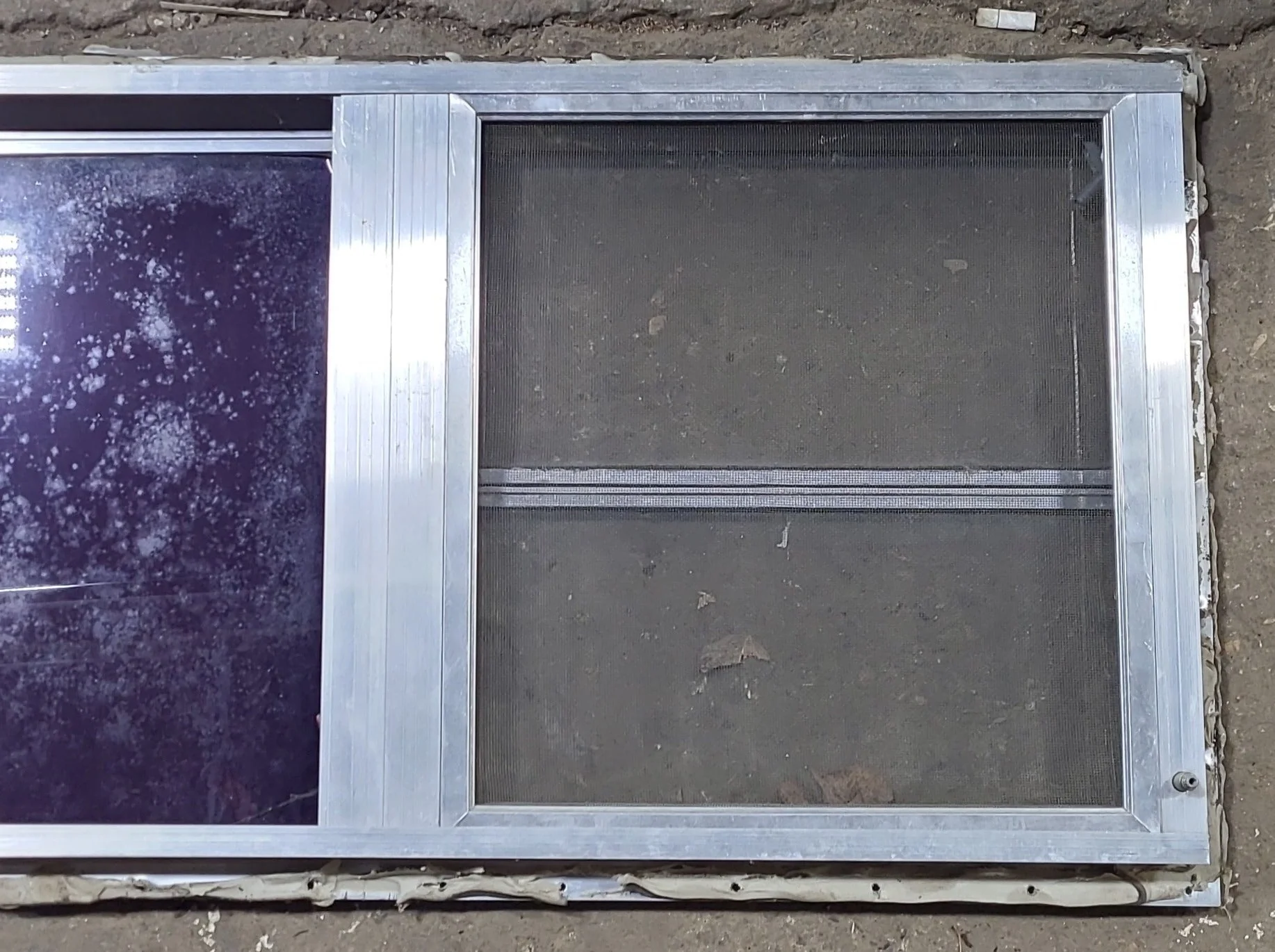 Used Silver Square Emergency Opening Window: 47 3/4" W x 18" H x 1 3/8" D - Image 7