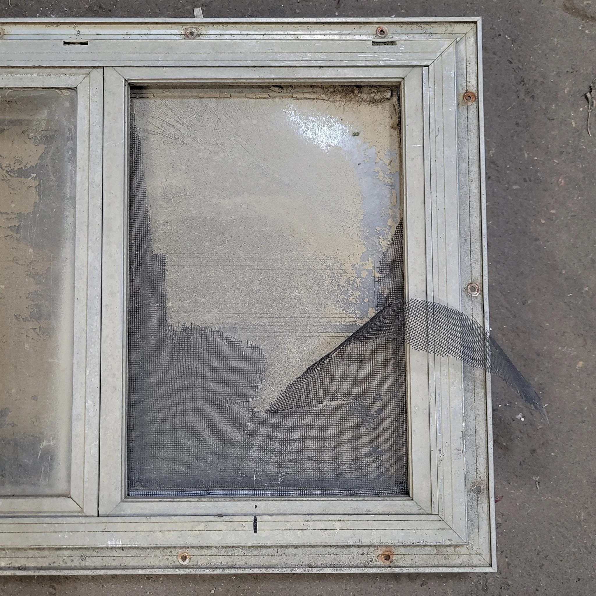 Used Silver Square Opening Window: 23" X 16" X 2 3/4" D - Image 3