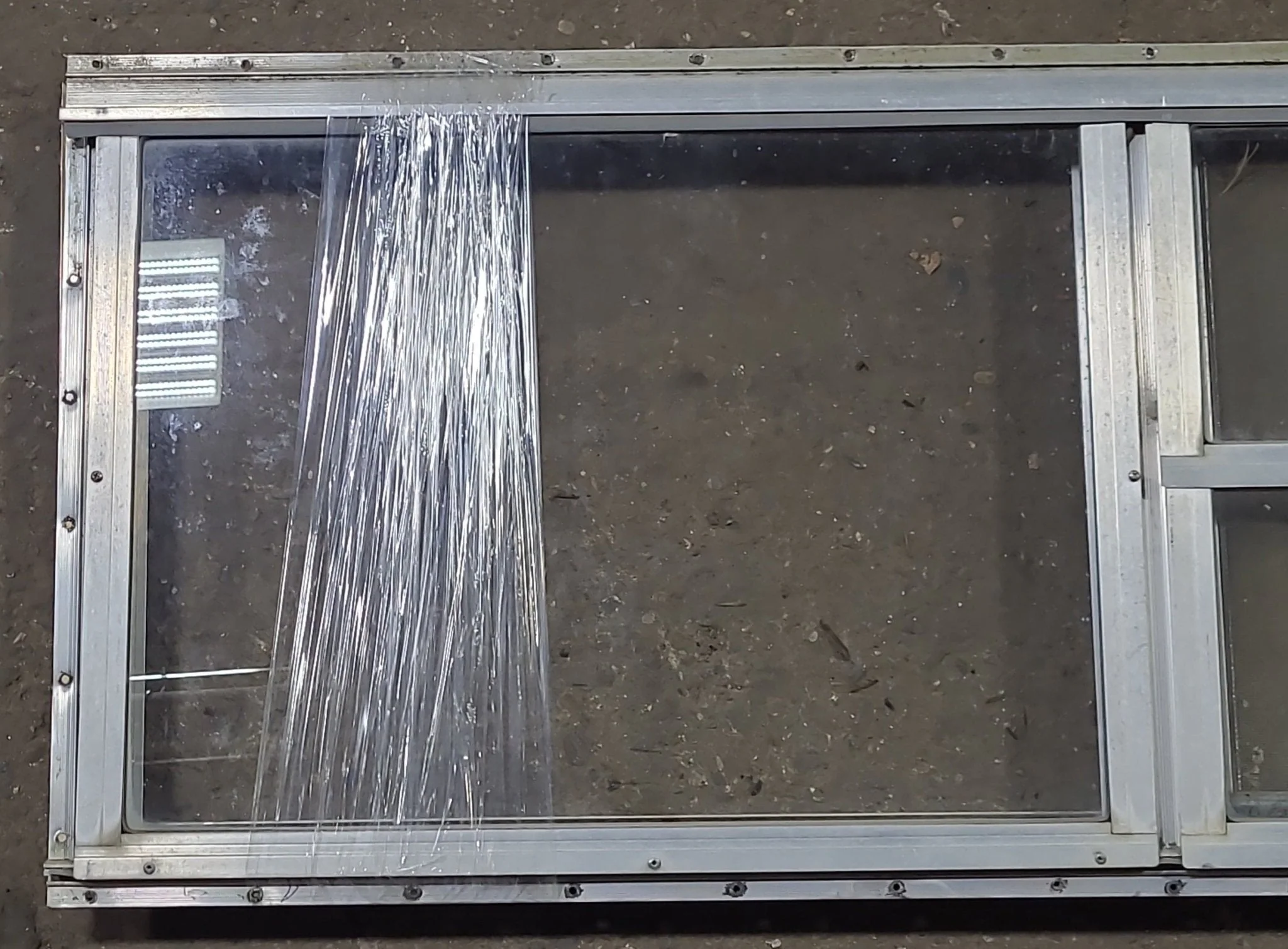 Used Silver Square Opening Window: 47 3/4" W x 17 5/8" H x 1 1/2" D - Image 2